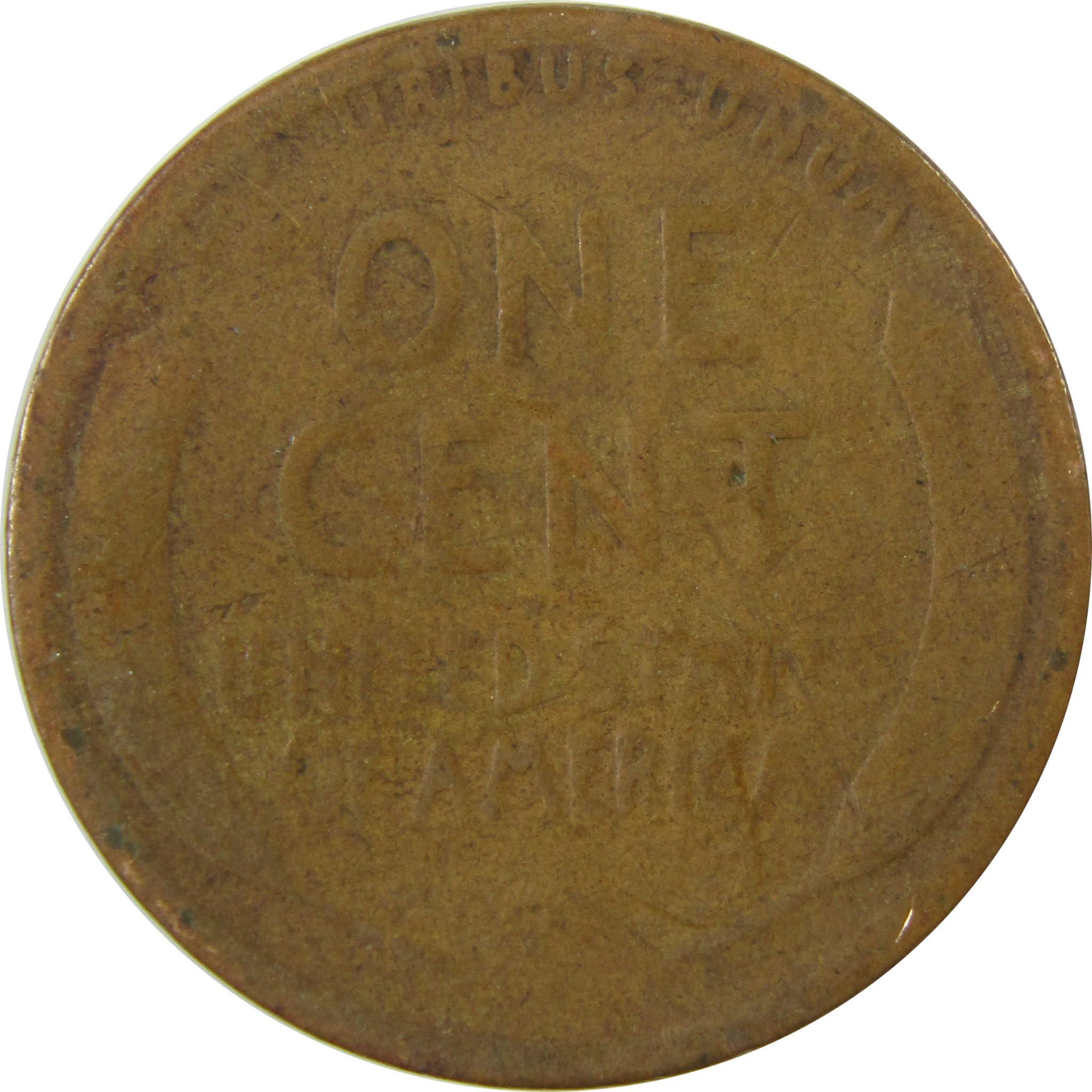 1917 Lincoln Wheat Cent G Good Penny 1c Coin SKU:I26833