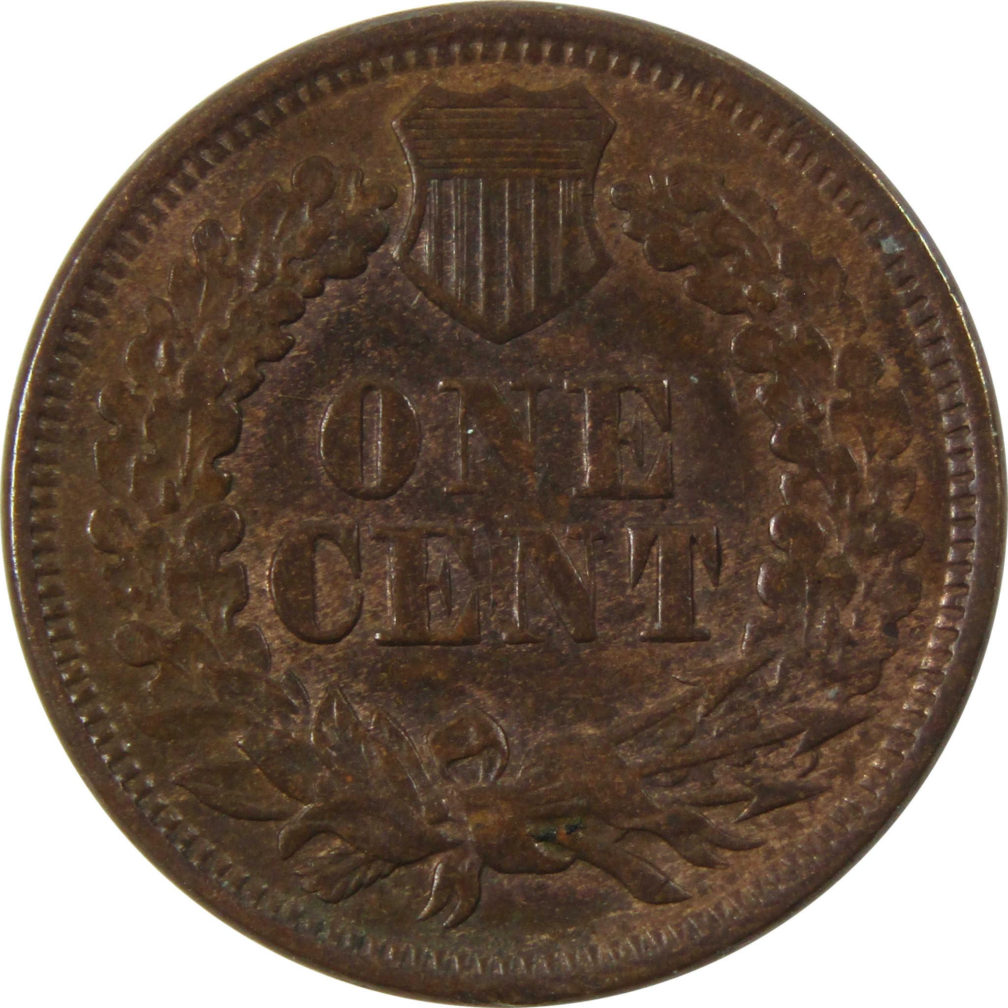 1872 Indian Head Cent XF EF Extremely Fine Penny 1c Coin SKU:I9597