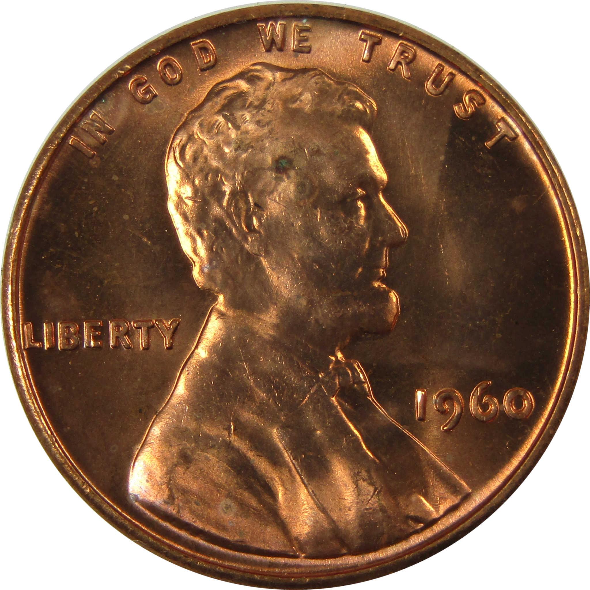 1960 Small Date Lincoln Memorial 1c Uncirculated Mint State SKU:I26577