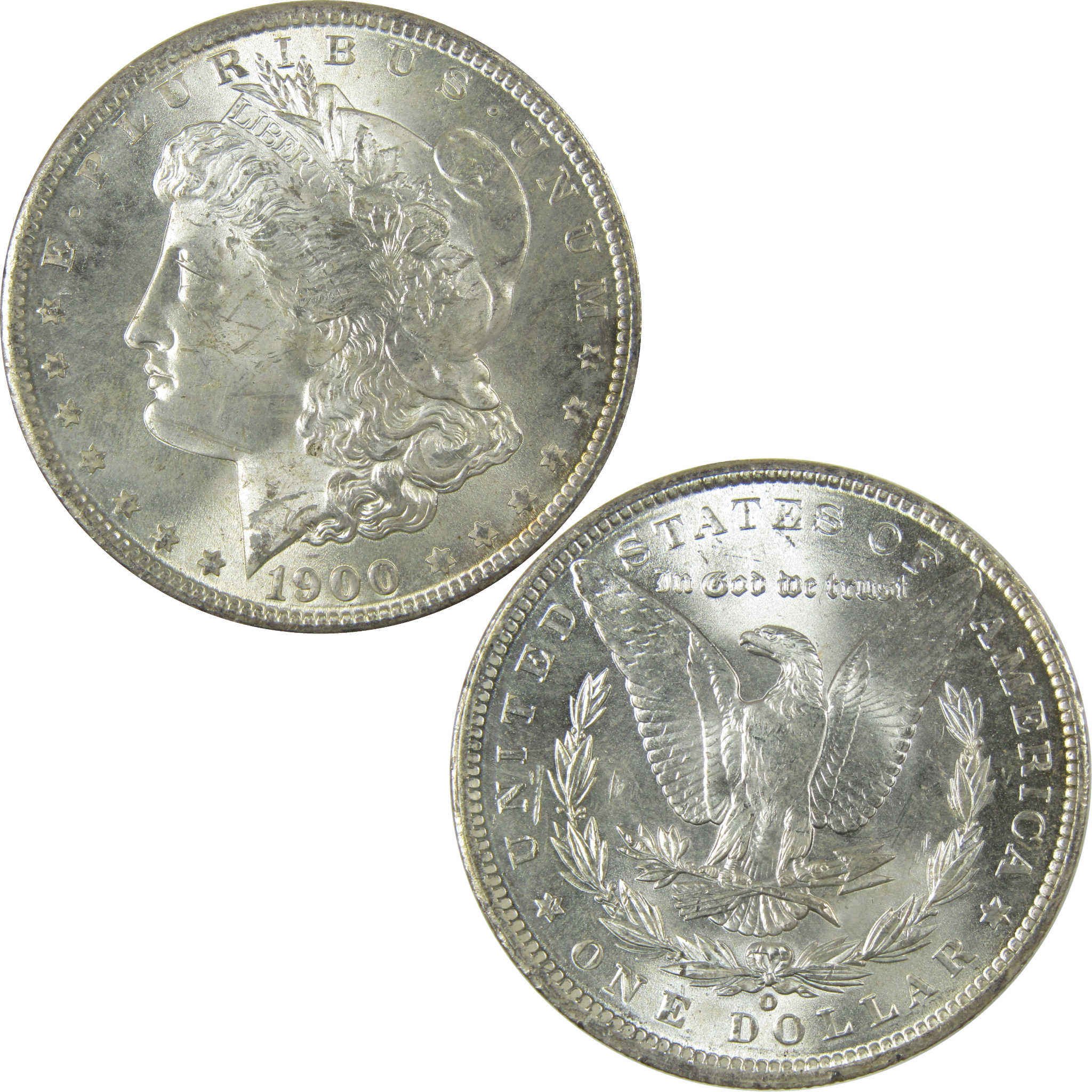 1900 O Morgan Silver Dollar Uncirculated Mint State $1 Coin SKU:I27729