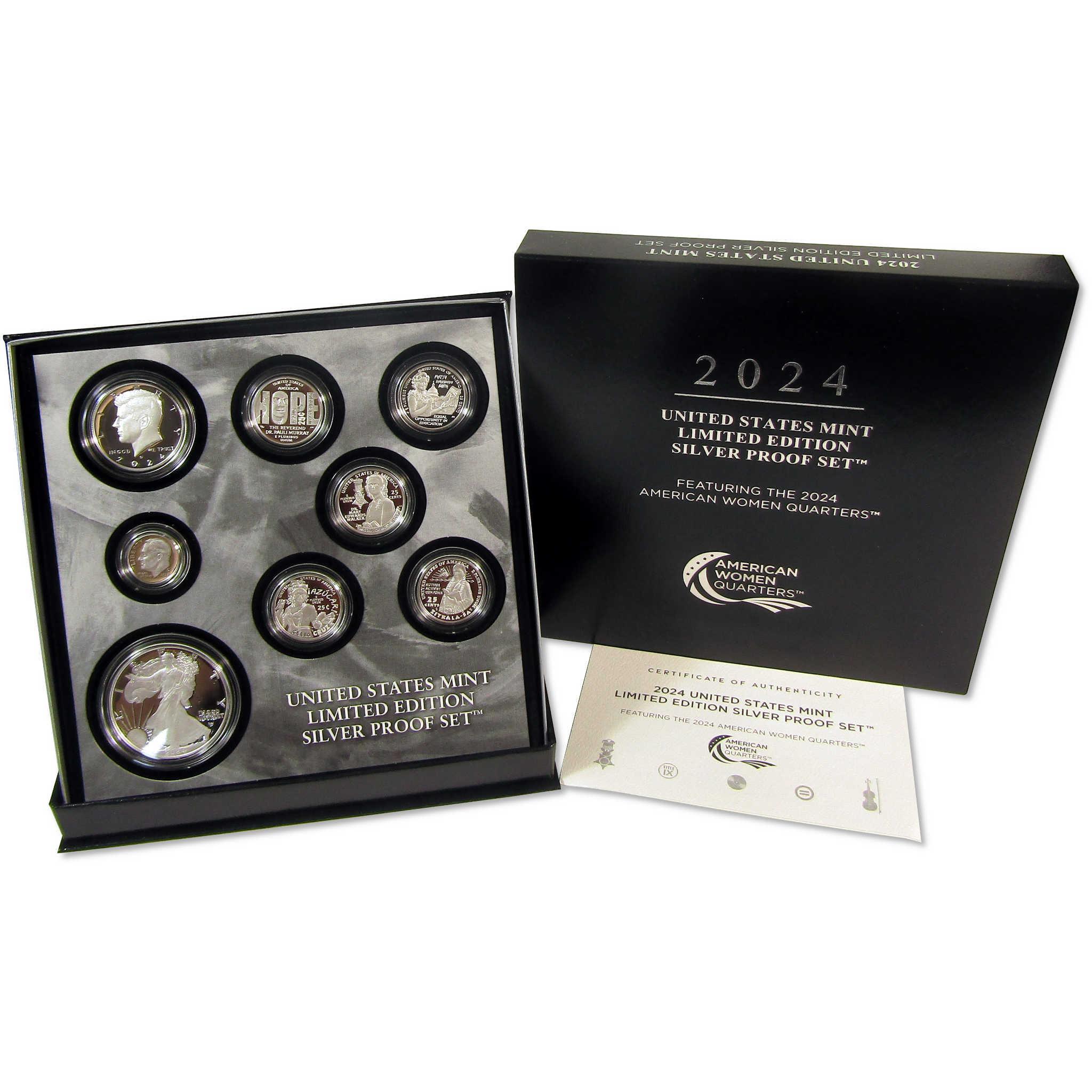 2024 U.S. Mint Limited Edition Silver Proof Set Collectible OGP COA