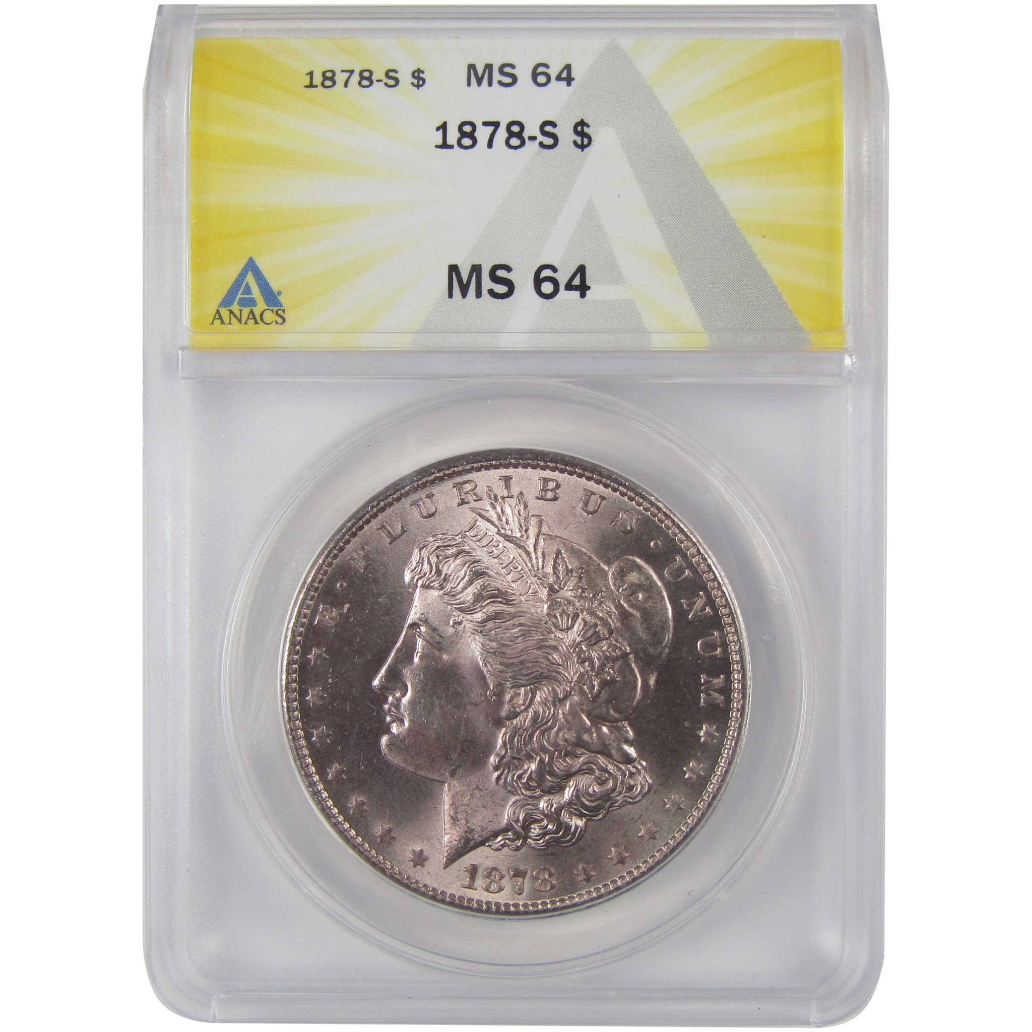 1878 S Morgan Dollar MS 64 ANACS Silver Uncirculated $1 Coin SKU:CP115 - Morgan coin - Morgan silver dollar - Morgan silver dollar for sale - Profile Coins & Collectibles