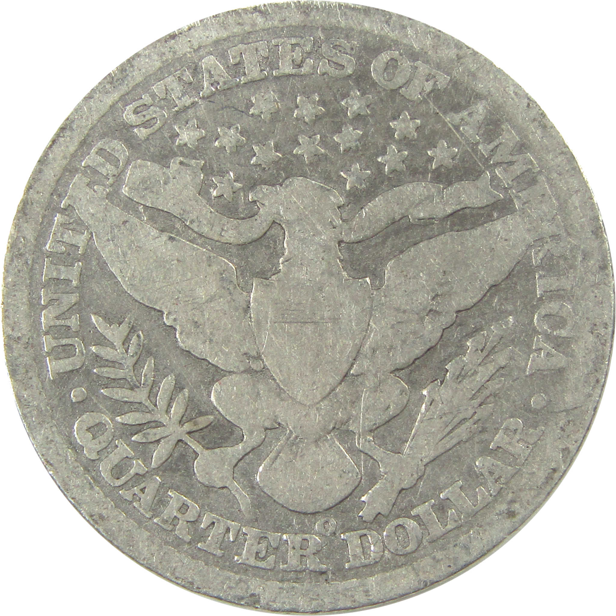 1896 O Barber Quarter AG About Good Silver 25c Coin SKU:I21851