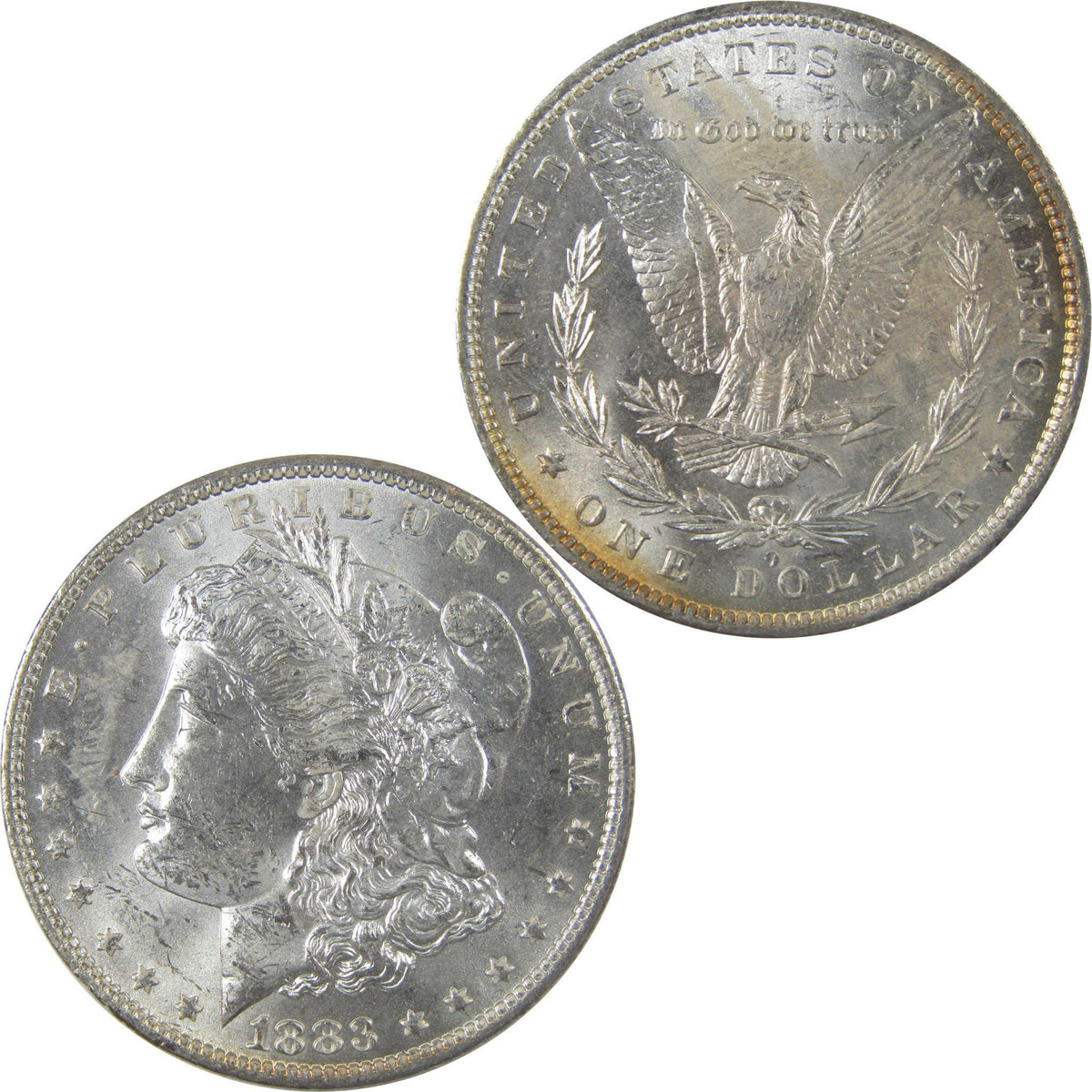 1883 O Morgan Silver Dollar Uncirculated Mint State Toned SKU:I24853