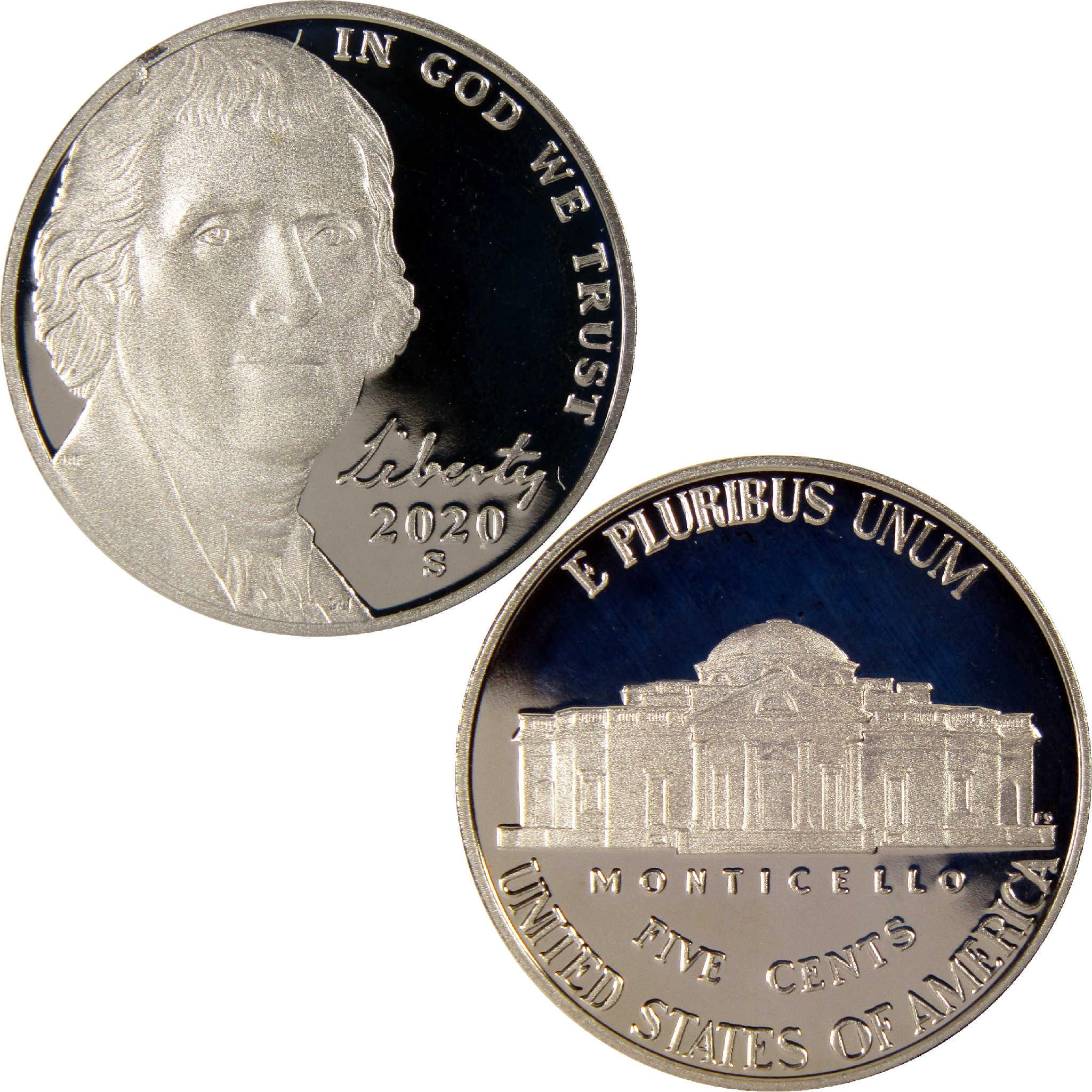 2020 S Jefferson Nickel Choice Proof 5c Coin