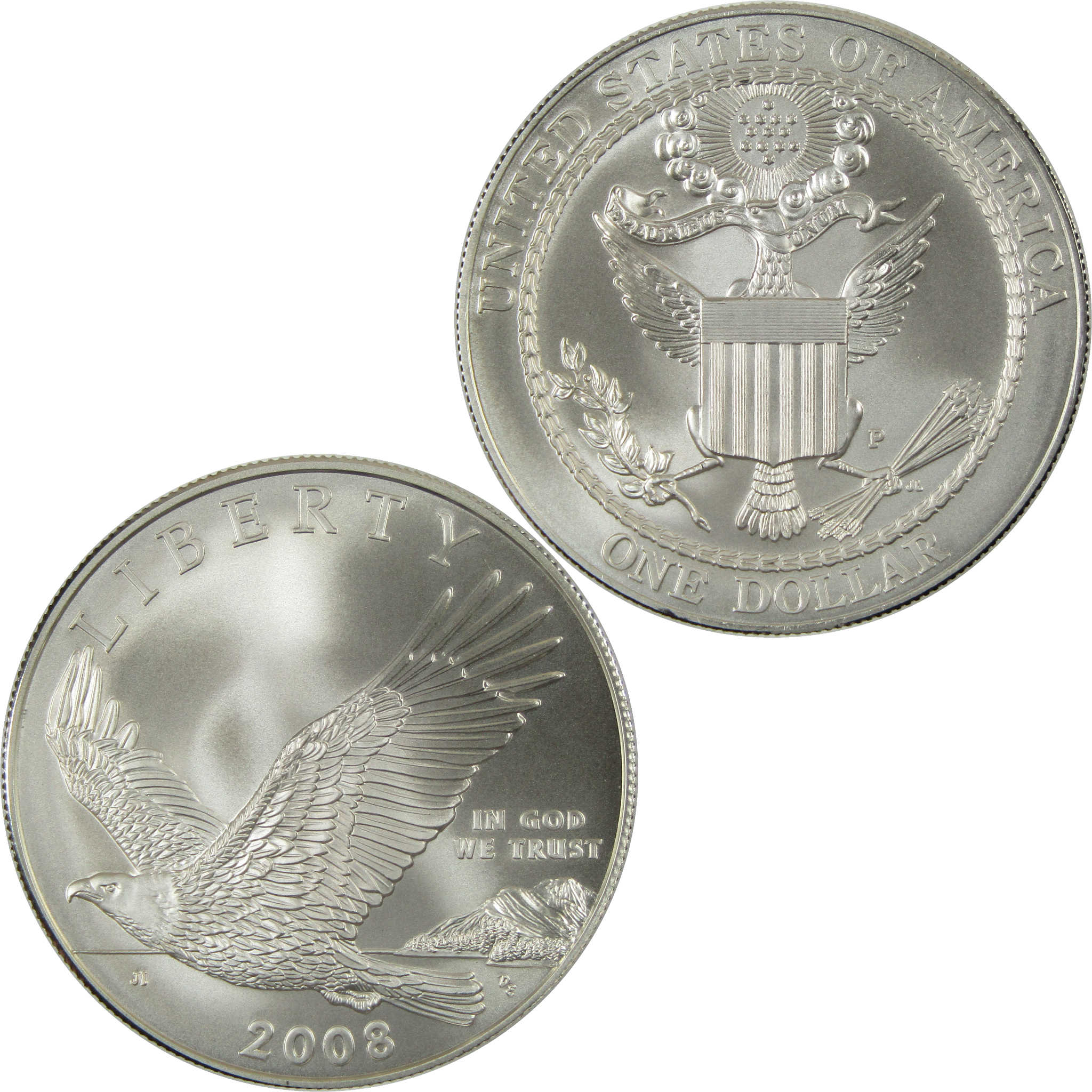 2008 P Bald Eagle Recovery Commemorative Silver Dollar Uncirculated