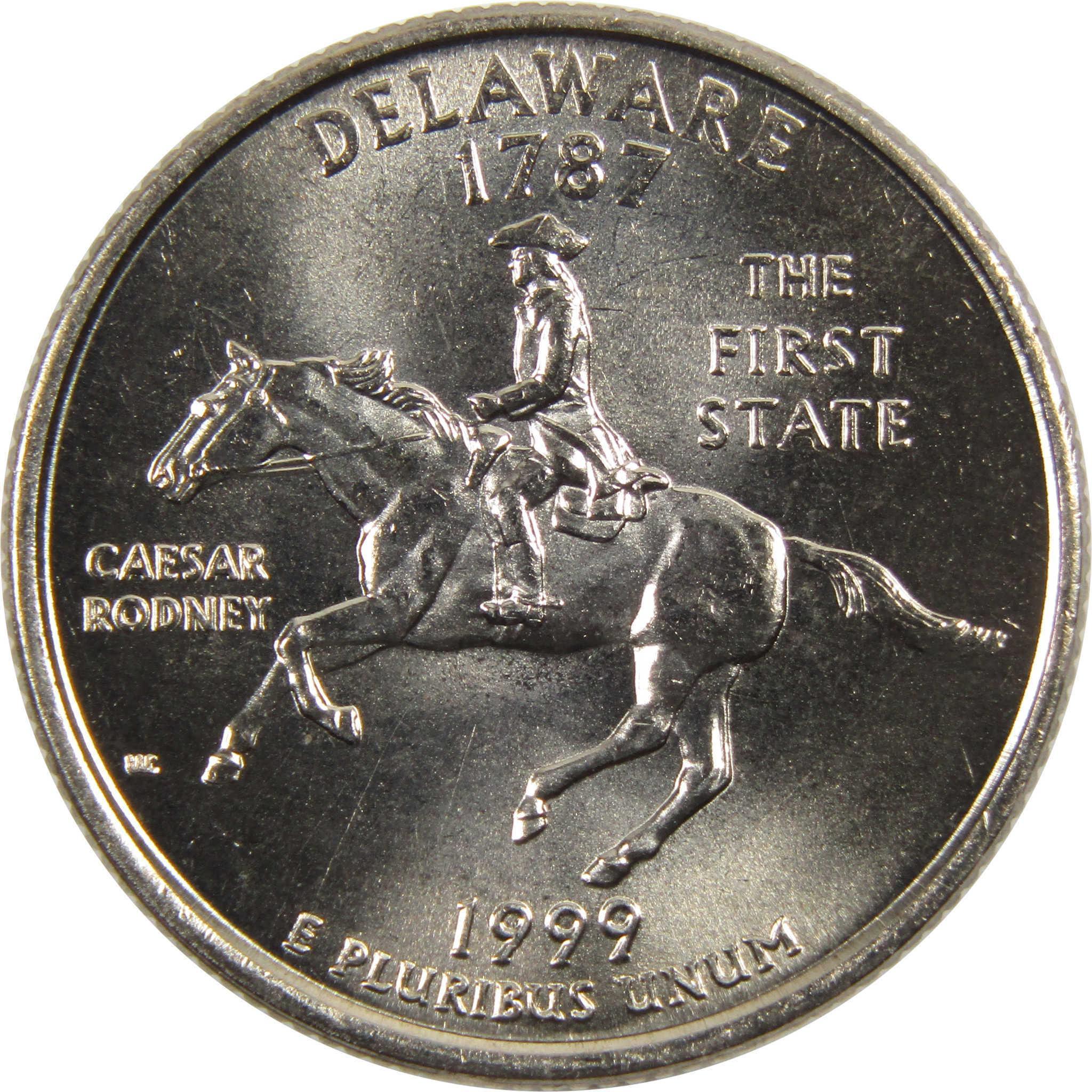 1999 P&D State Quarter 10 Coin Set Uncirculated