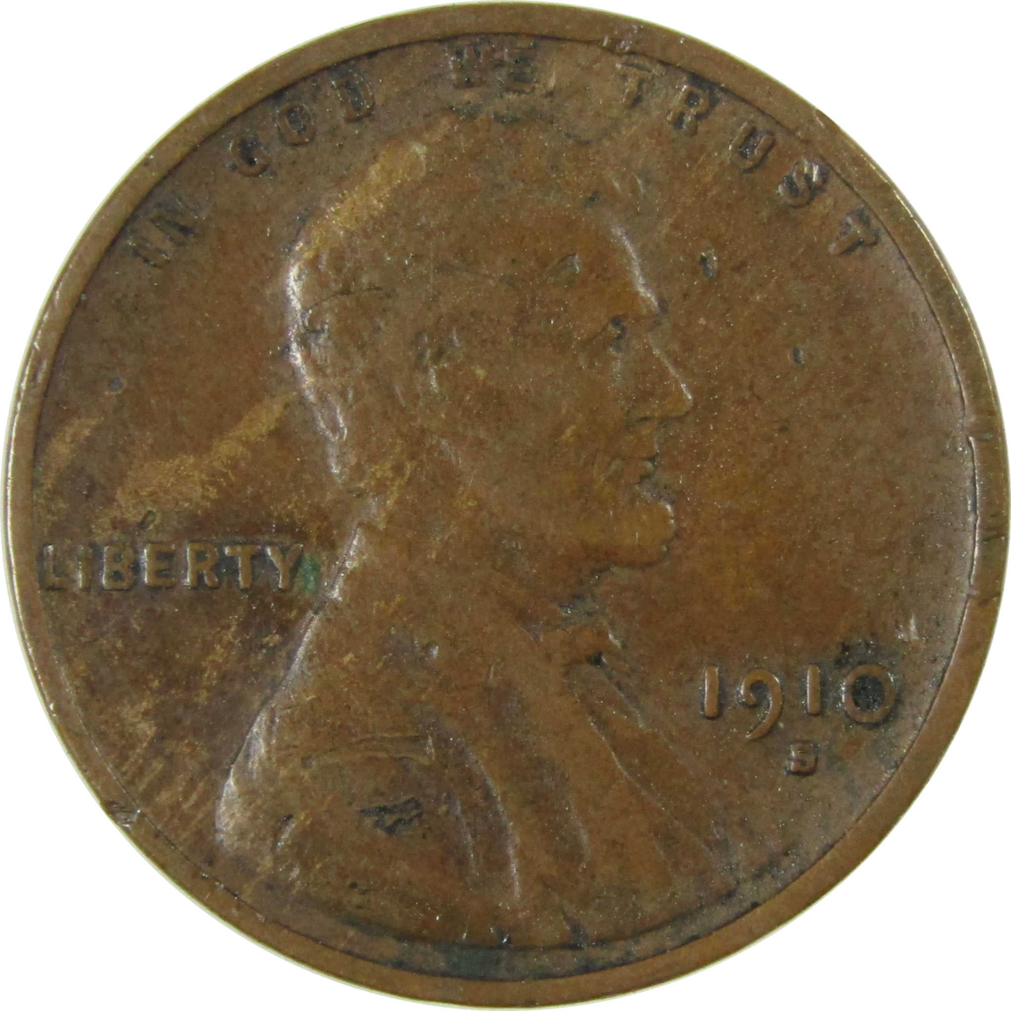 1910 S Lincoln Wheat Cent VF Very Fine Details Penny SKU:I26342