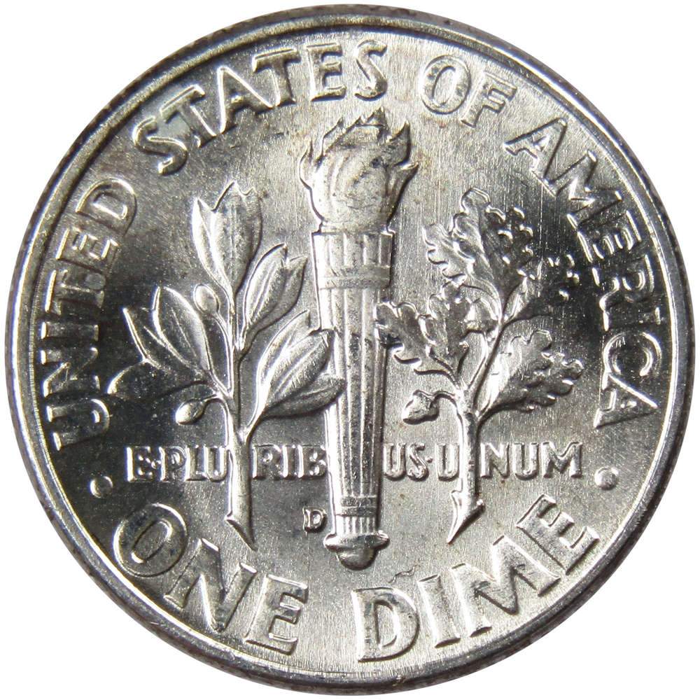 1962 D Roosevelt Silver Dime Uncirculated Mint State 10c Coin