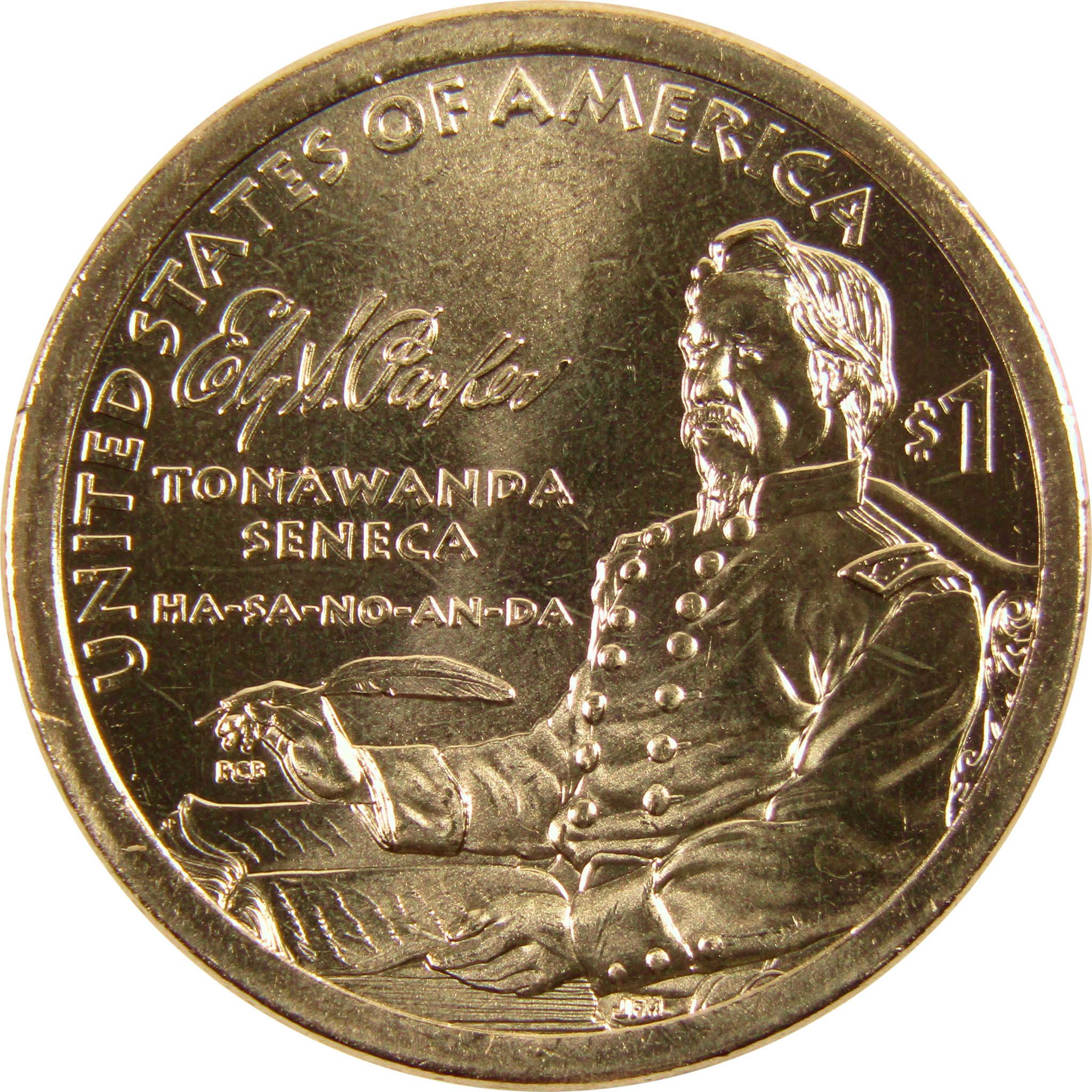 2022 P Ely S Parker Native American Dollar BU Uncirculated $1 Coin