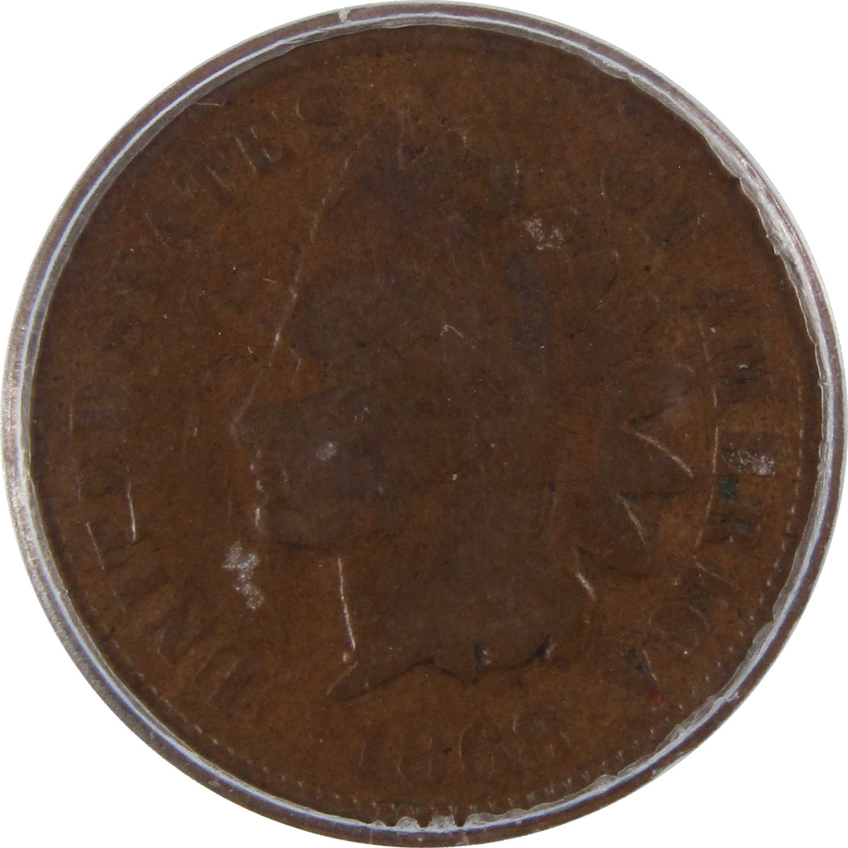 1868 Indian Head Cent G 6 ICG Penny 1c Coin Collectible SKU:I29083