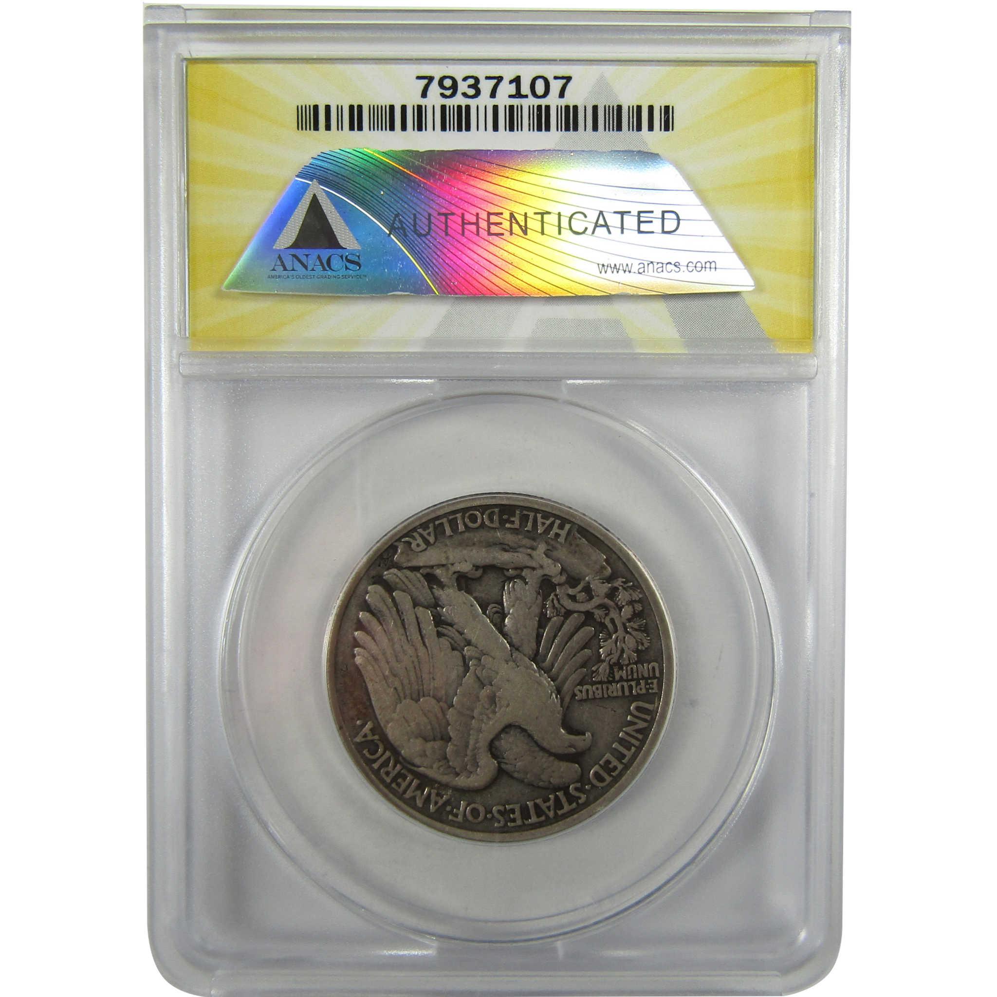 1919 Liberty Walking Silver 50c VF 20 ANACS 50c Coin SKU:I28013