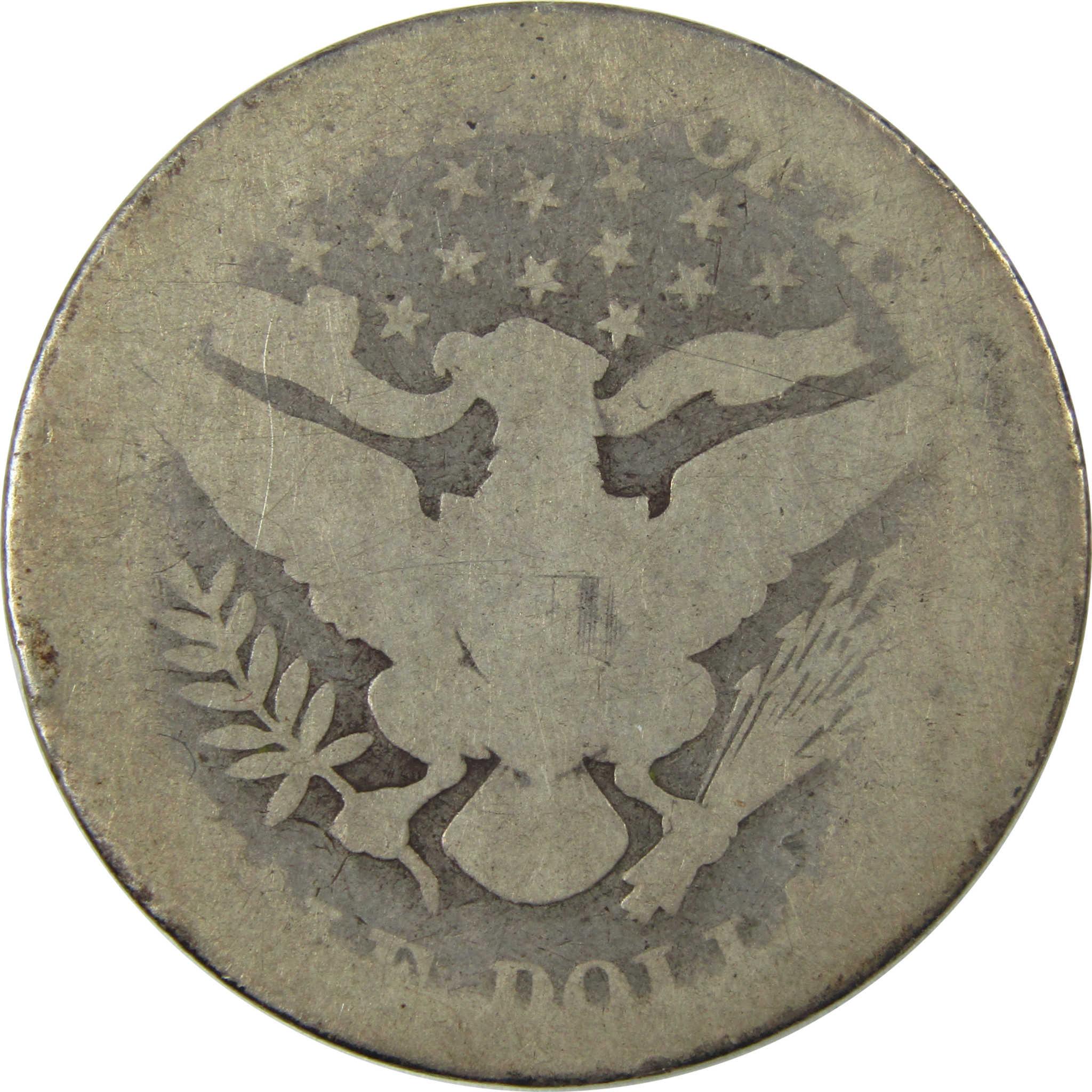 1893 Barber Silver Half Dollar AG About Good 50c Coin SKU:I25970