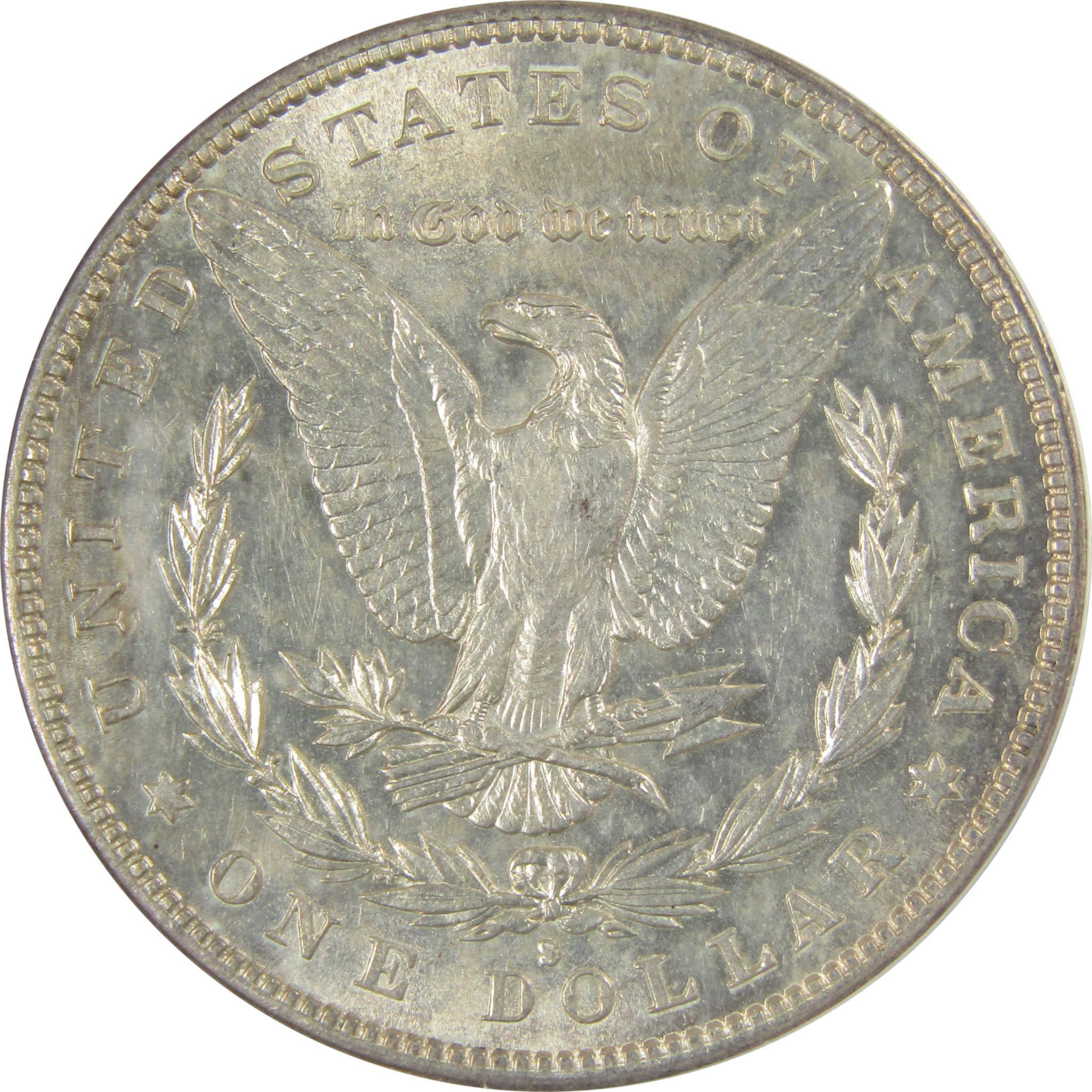 1886 S Morgan Silver Dollar AU 58 Details ANACS $1 Coin SKU:CP834 - Morgan coin - Morgan silver dollar - Morgan silver dollar for sale - Profile Coins & Collectibles