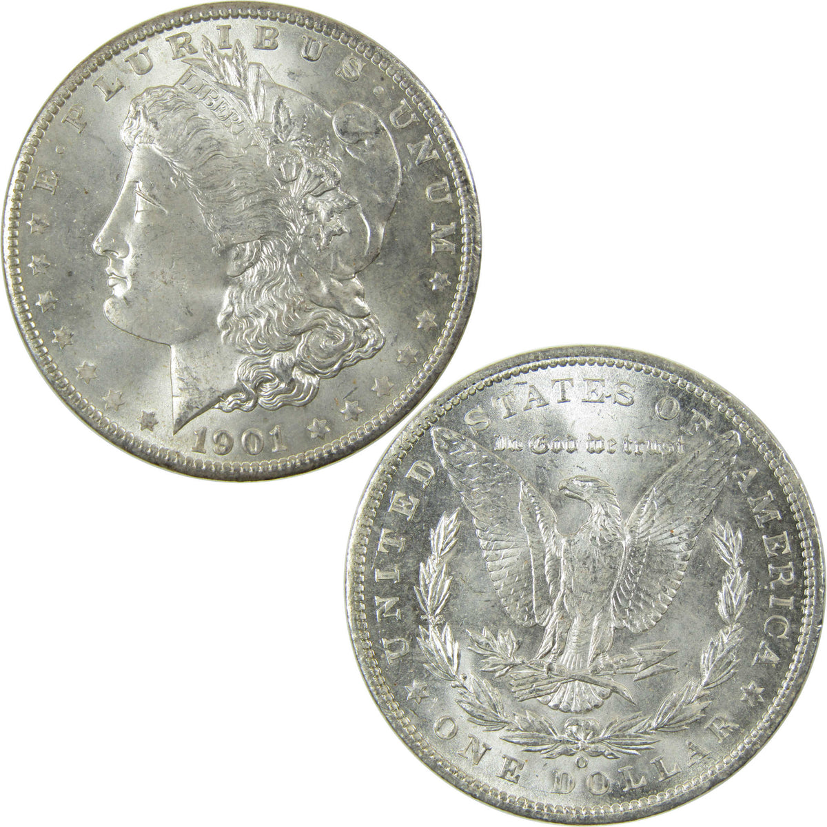 1901 O Morgan Silver Dollar Uncirculated Mint State $1 Coin