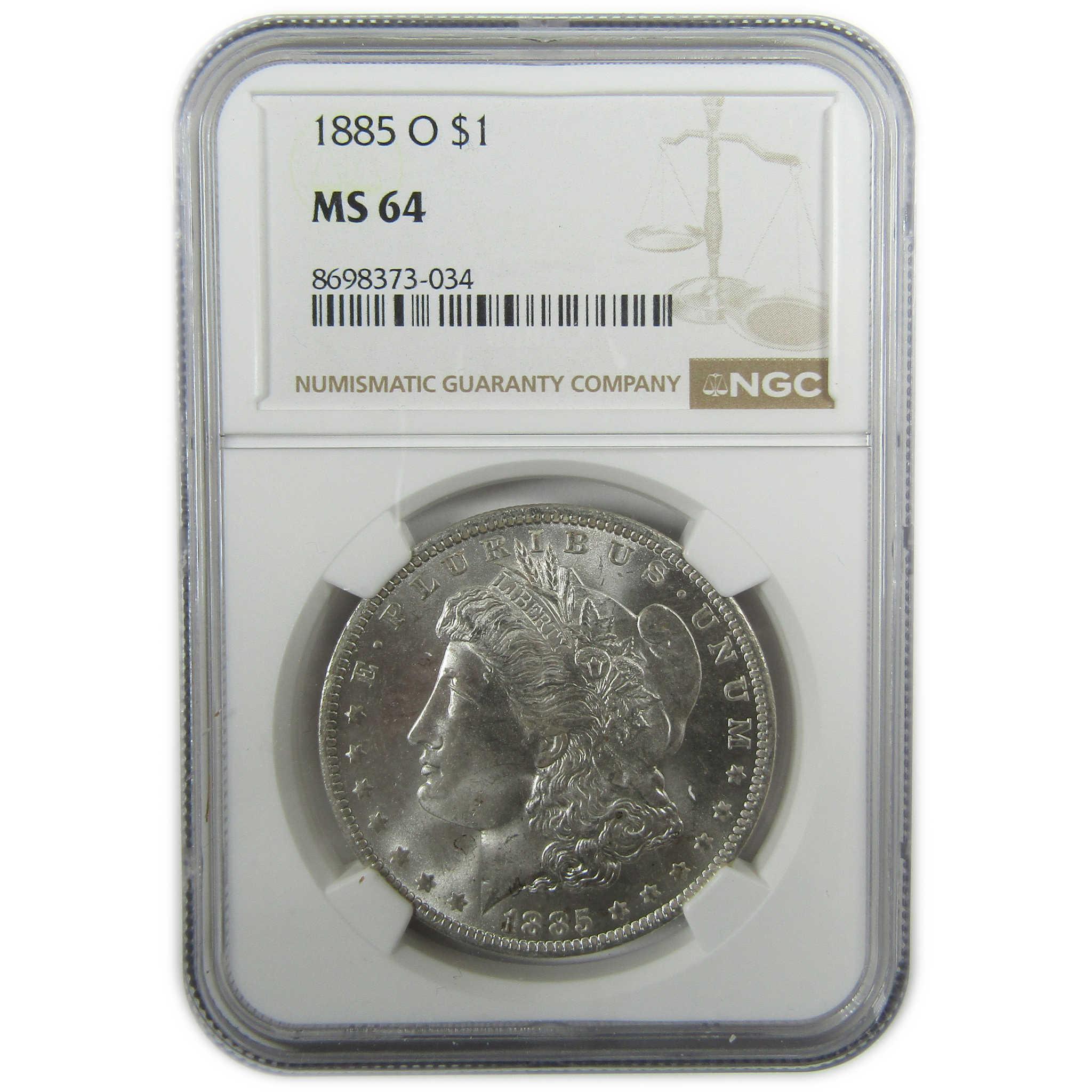 1885 O Morgan Silver Dollar MS 64 NGC Uncirculated $1 Coin SKU:I27911 - Morgan coin - Morgan silver dollar - Morgan silver dollar for sale - Profile Coins & Collectibles