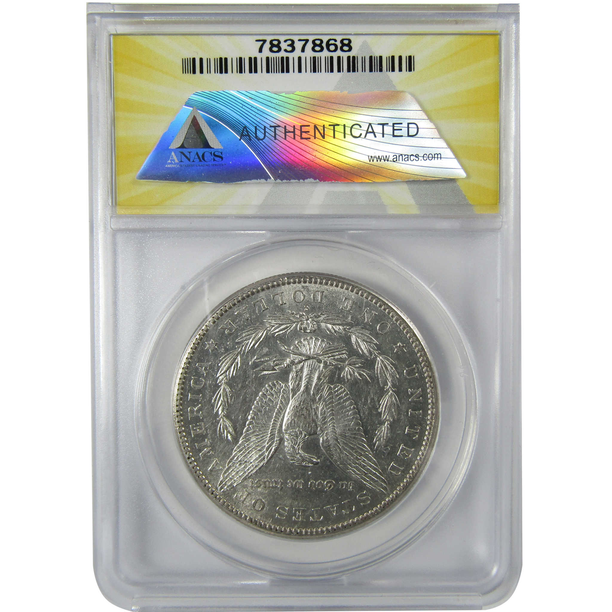 1883 S Morgan Silver Dollar AU 53 Details ANACS $1 Coin SKU:CP596 - Morgan coin - Morgan silver dollar - Morgan silver dollar for sale - Profile Coins & Collectibles