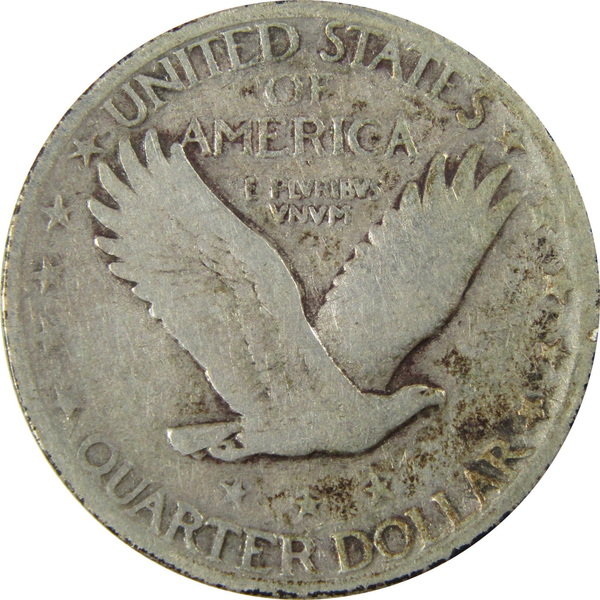 1927 S Standing Liberty Silver Quarter VG Very Good 25c Coin SKU:CP904