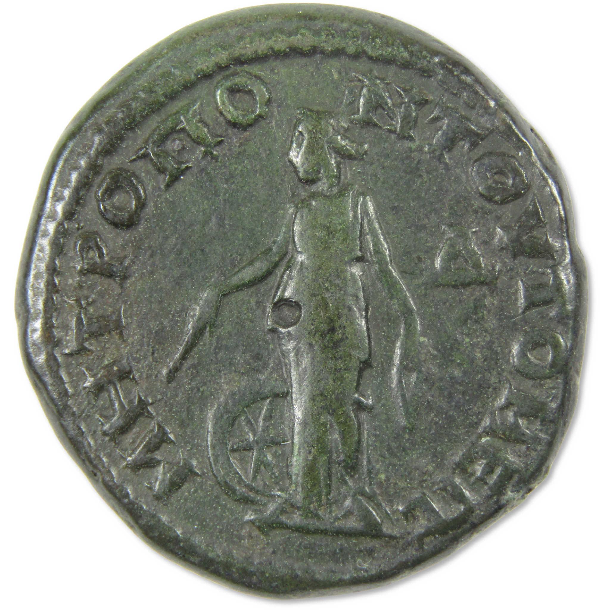 238-244 AD Gordian III & Tranquillina Bronze Coin VF Roman Provincial
