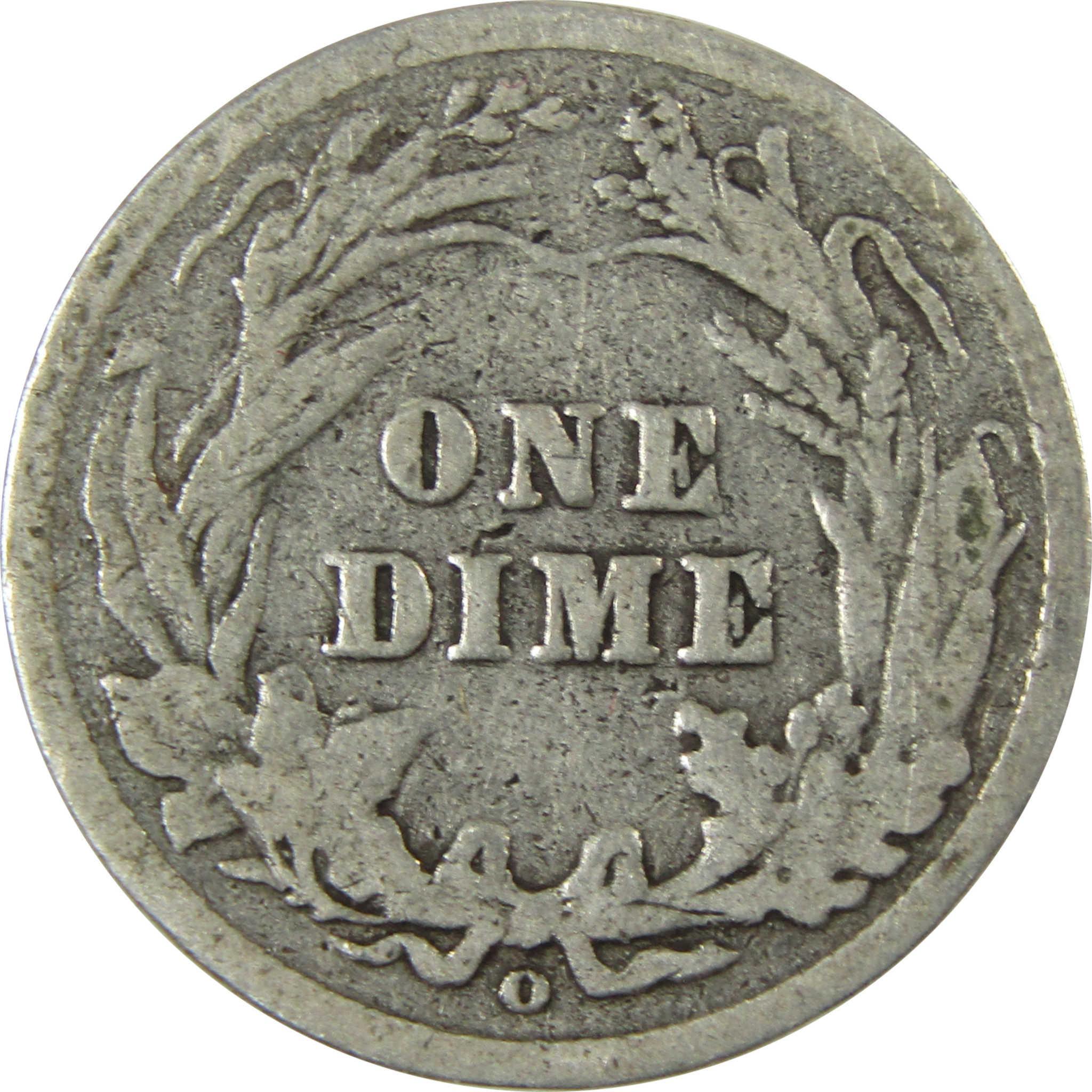 1905 O Micro O Barber Silver Dime G Good Details 10c Coin SKU:I26617