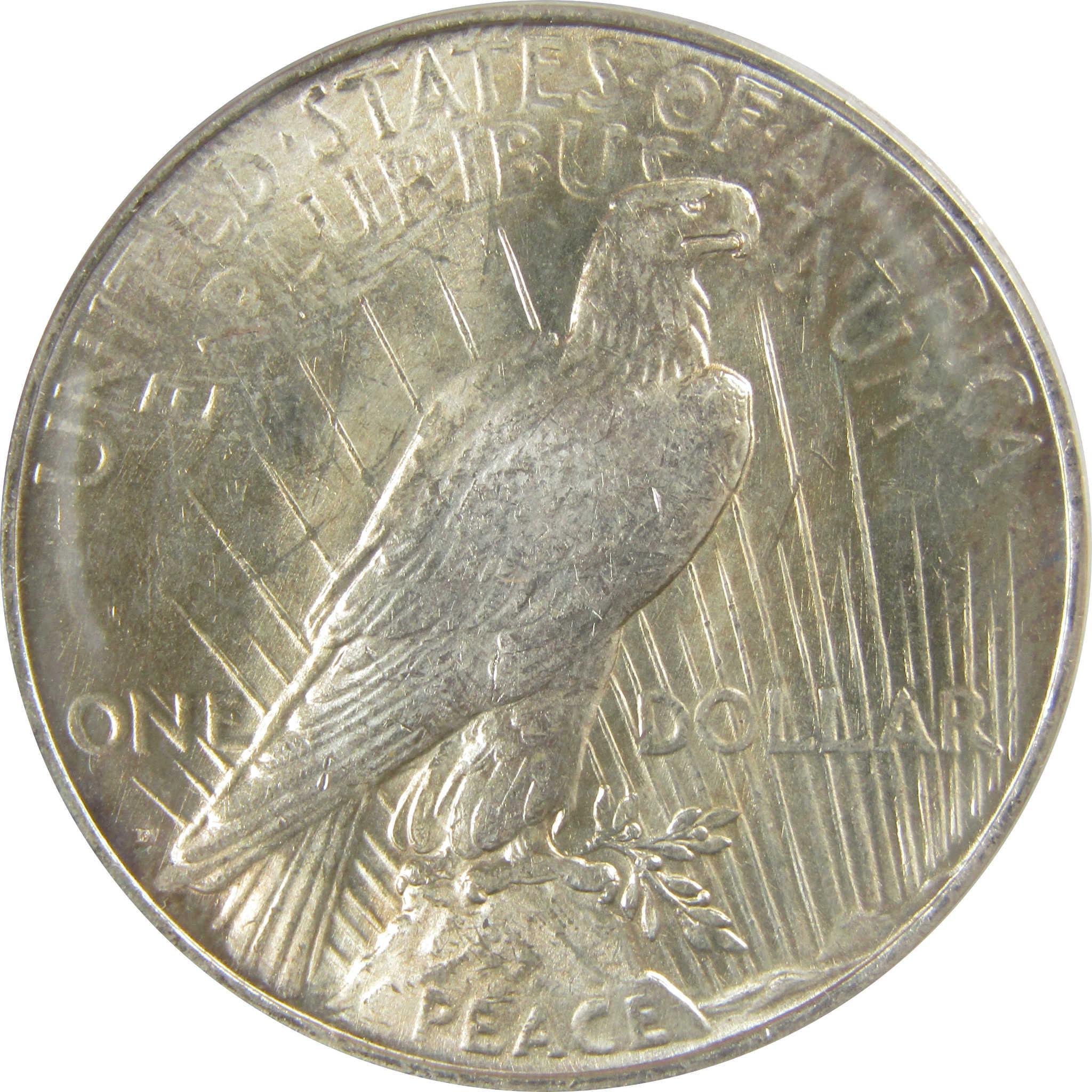 1927 D Peace Dollar MS 62 ANACS Silver Uncirculated $1 Coin SKU:I20434