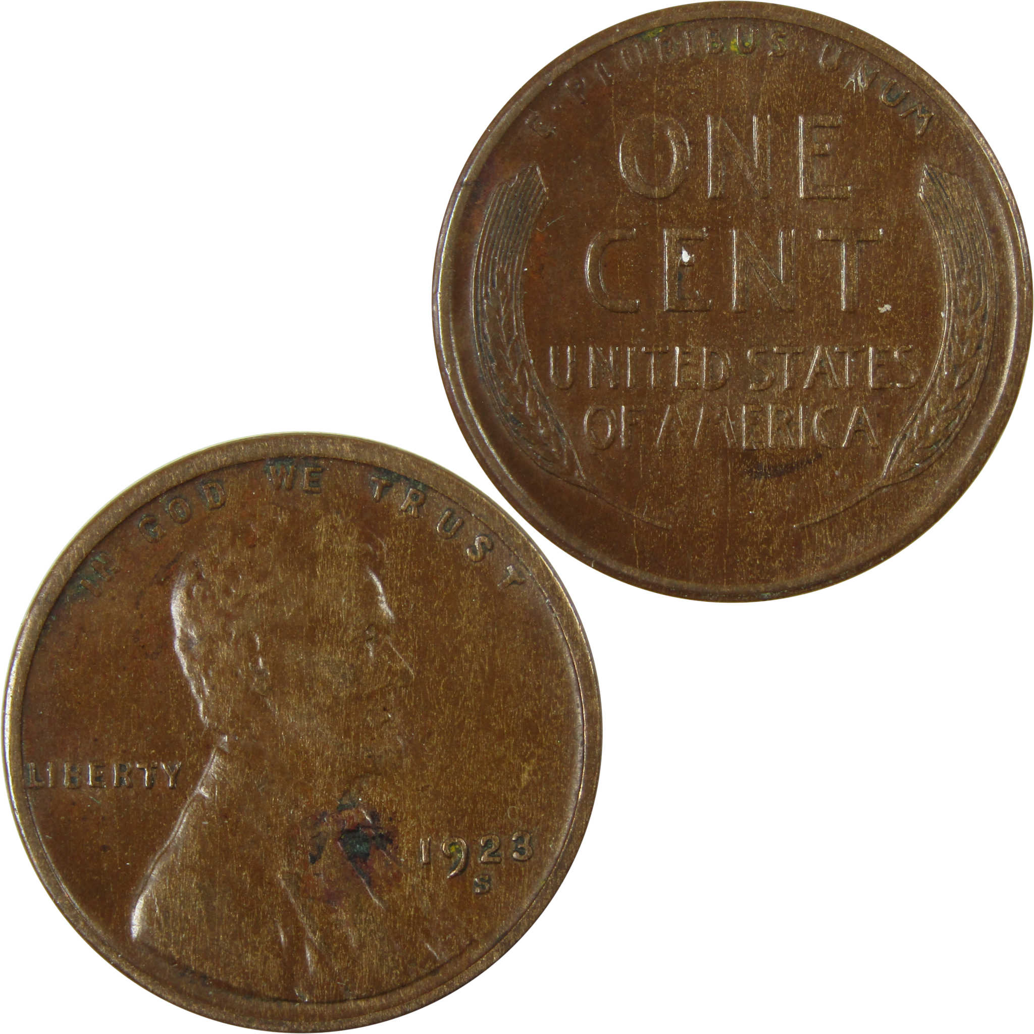 1923 S Lincoln Wheat Cent VF Very Fine Penny 1c Coin SKU:I26467