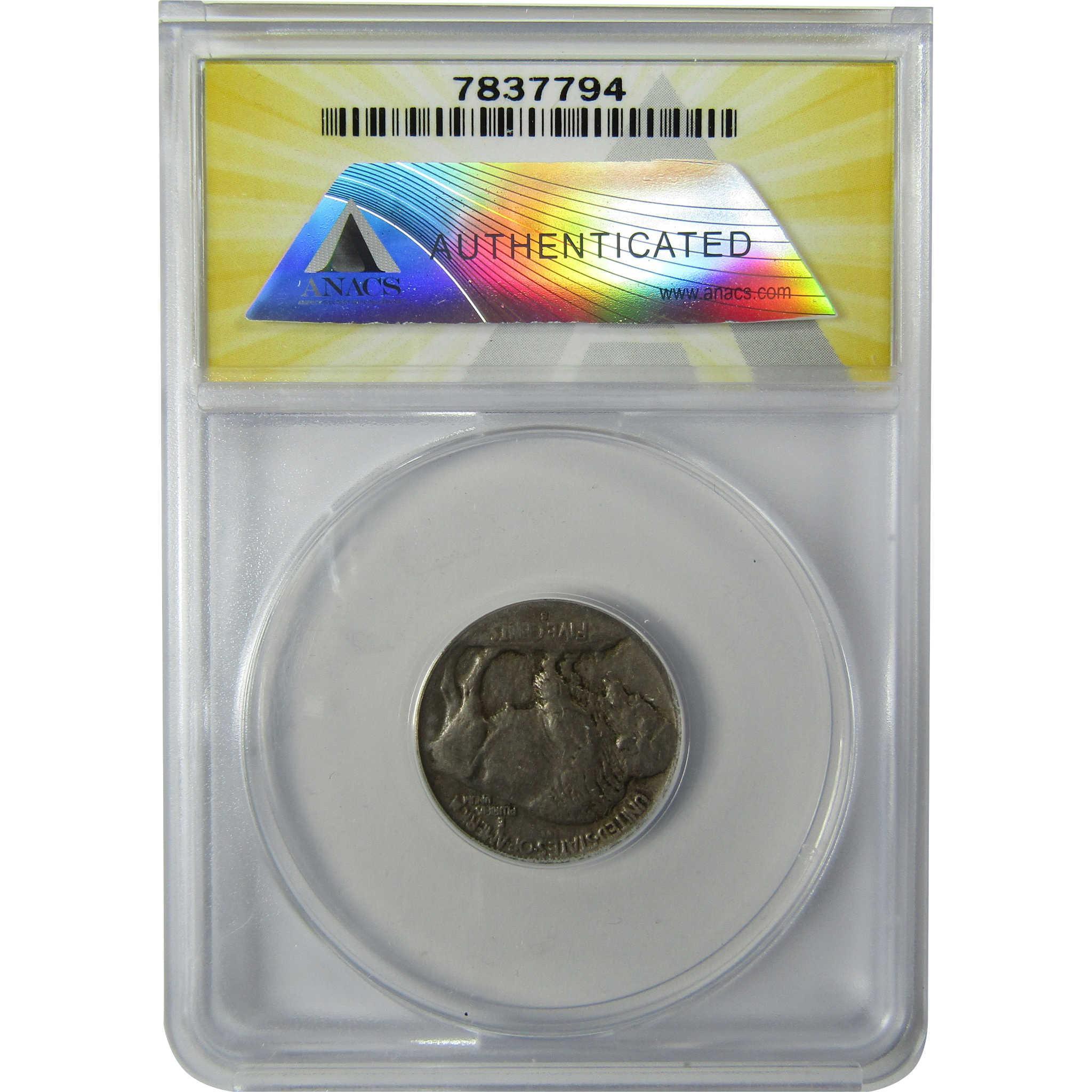 1913 S Type 1 Indian Head Buffalo Nickel VF 20 ANACS 5c Coin SKU:CP560