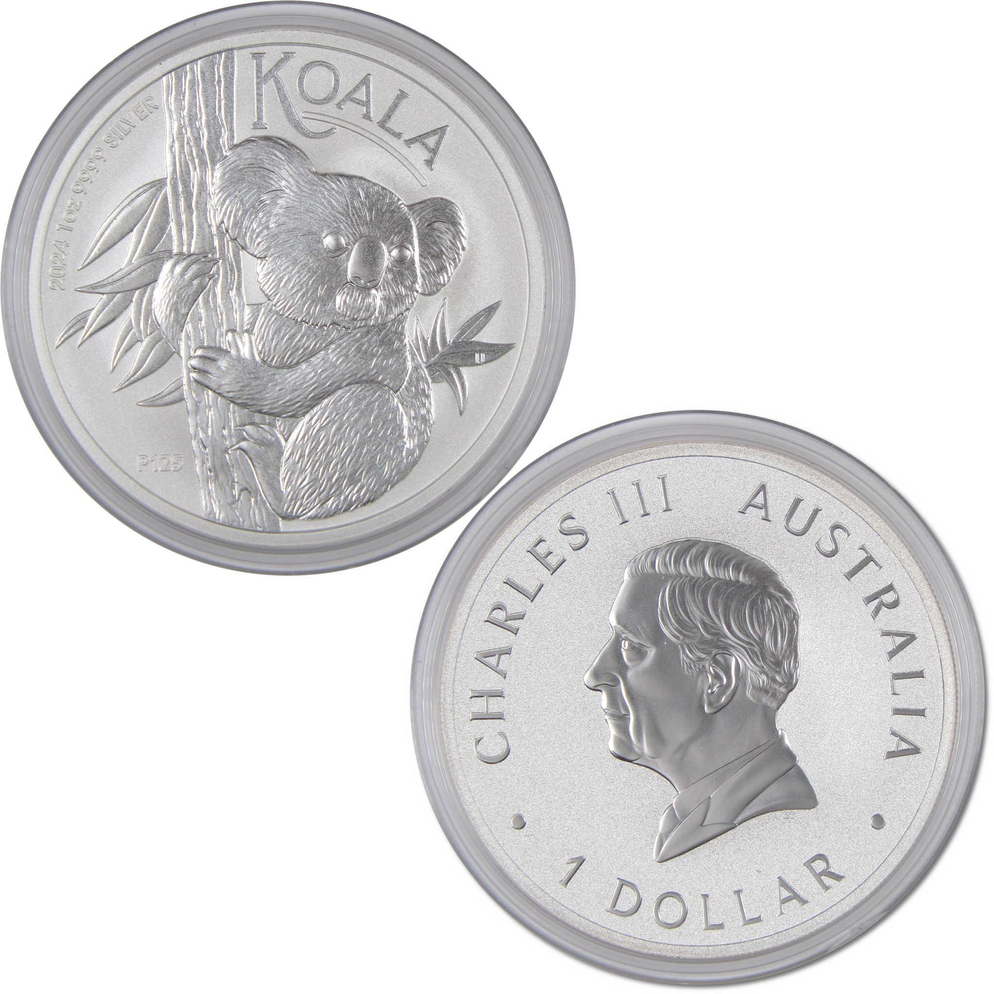2024 Australian Koala BU Brilliant Uncirculated 1 oz .9999 Silver $1