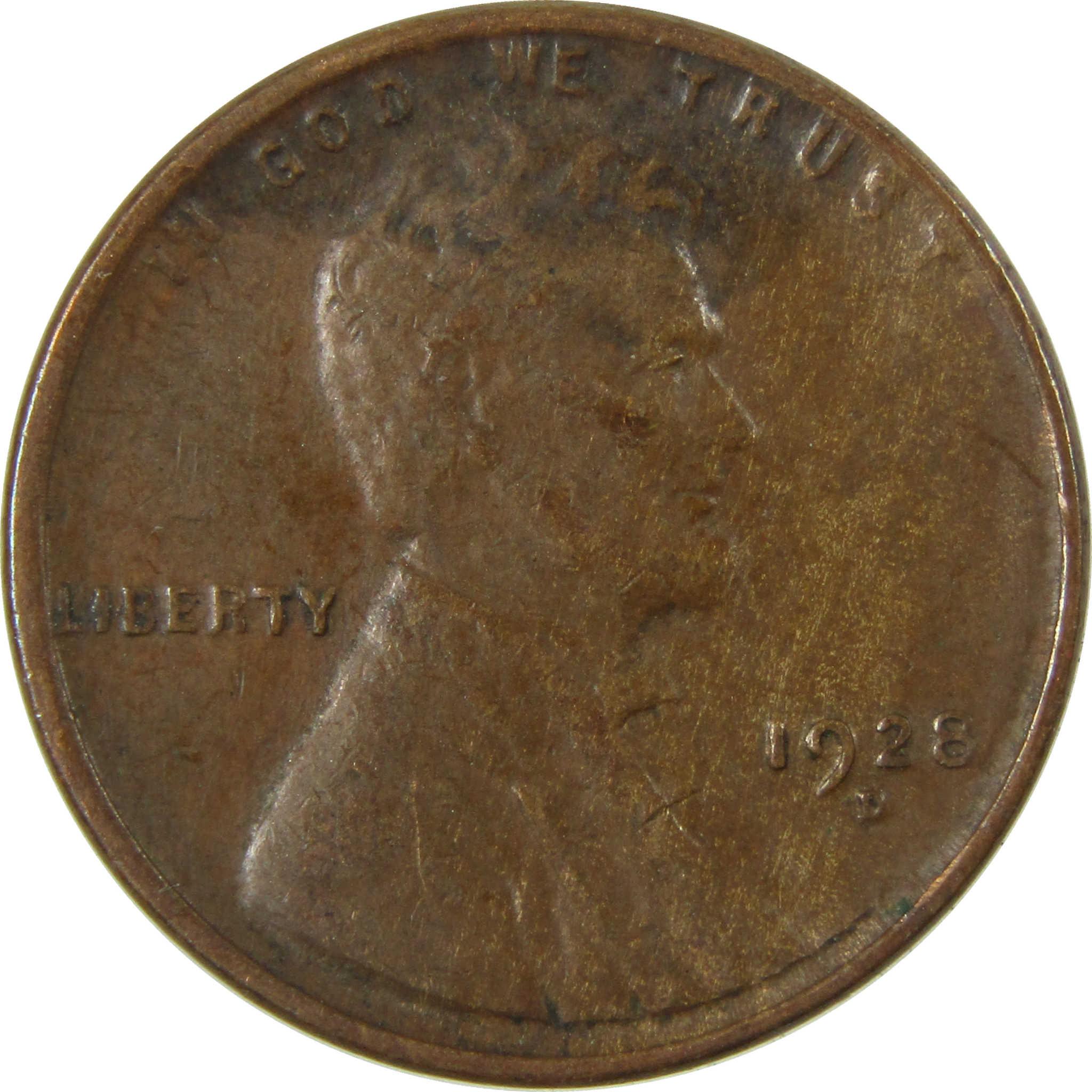 1928 D Lincoln Wheat Cent VF Very Fine Penny 1c Coin SKU:I27604