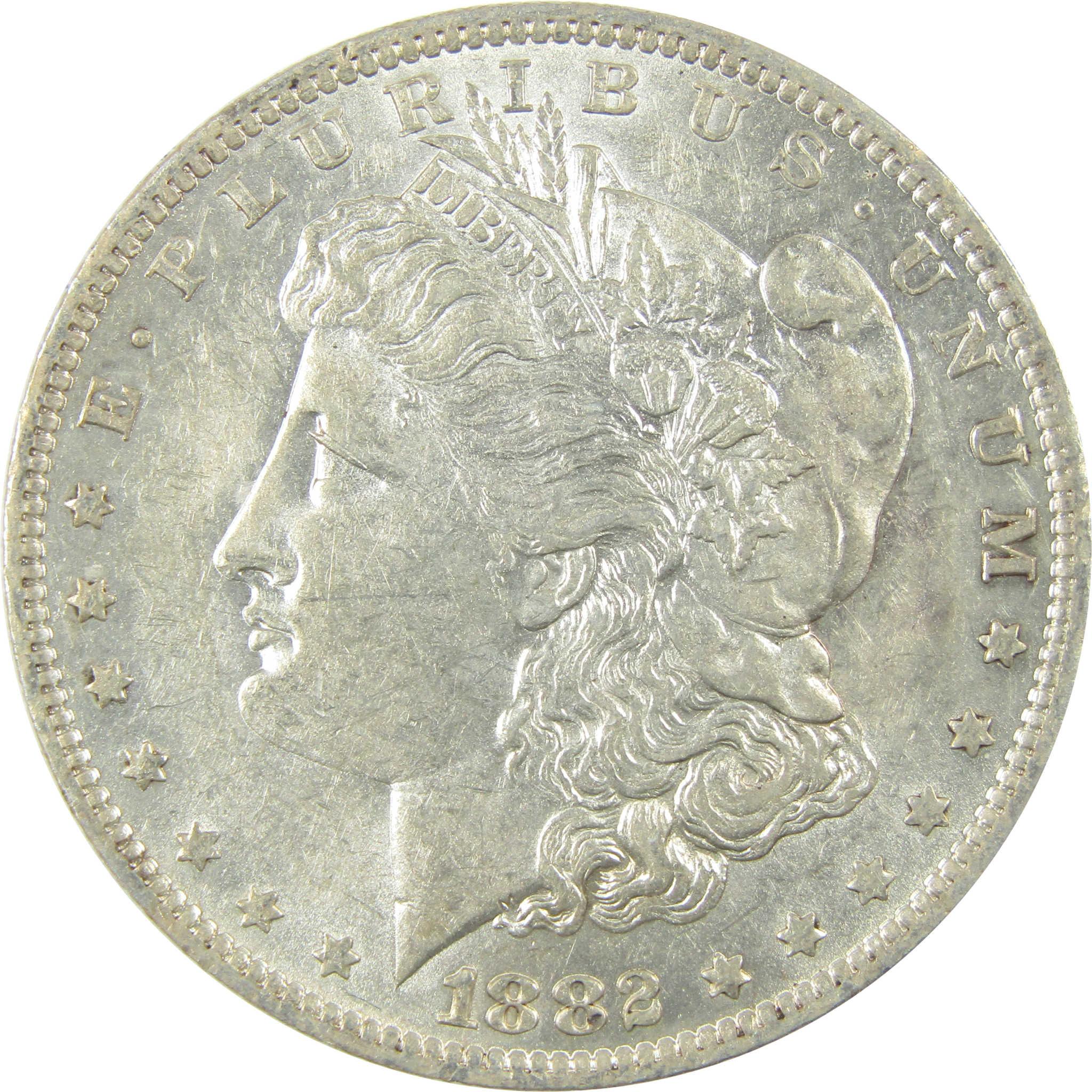 1882 O/O VAM-7 Repunched MM Top 100 Morgan Silver Dollar AU SKU:I25339 - Morgan coin - Morgan silver dollar - Morgan silver dollar for sale - Profile Coins & Collectibles