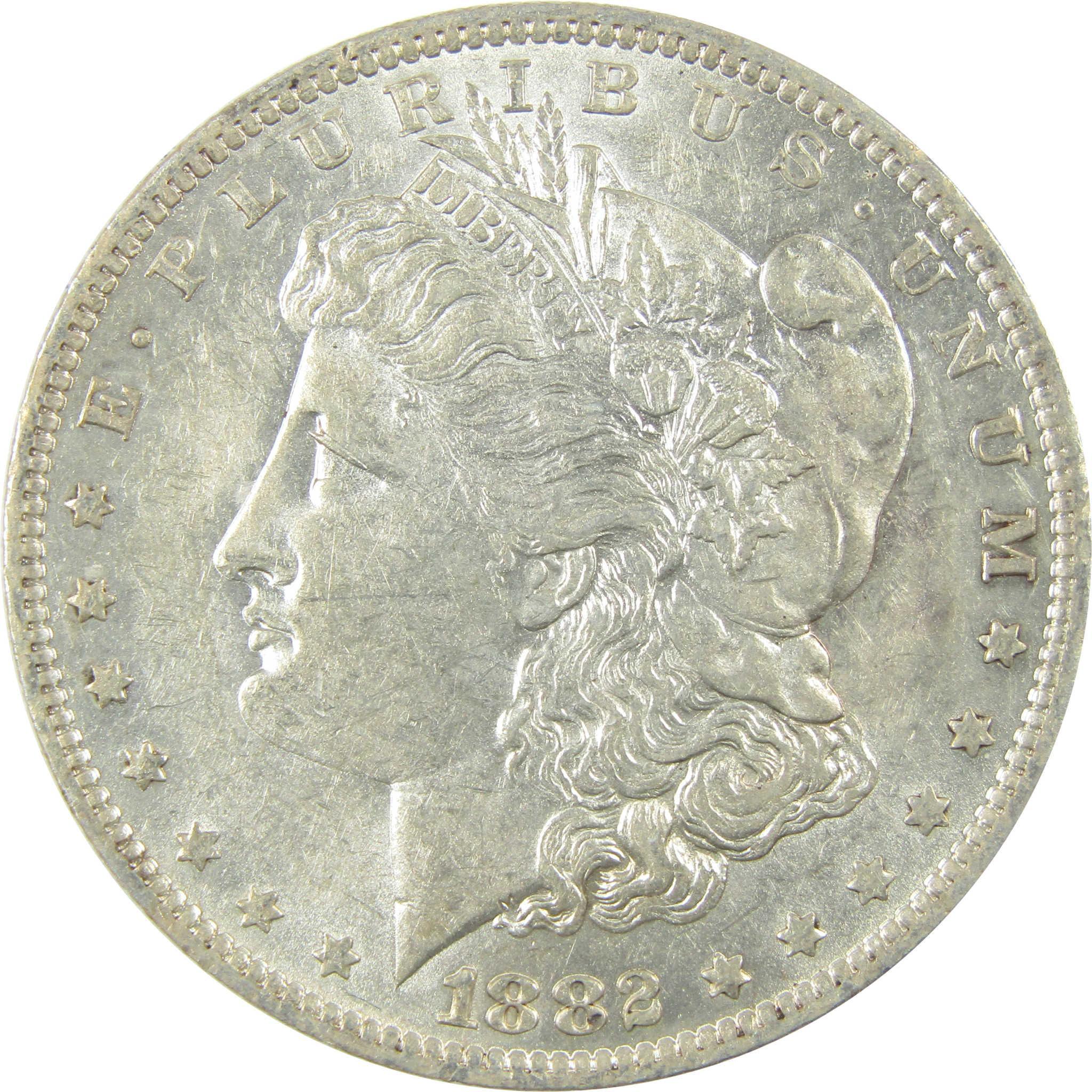 1882 O/O VAM-7 Repunched MM Top 100 Morgan Silver Dollar AU SKU:I25339 - Morgan coin - Morgan silver dollar - Morgan silver dollar for sale - Profile Coins & Collectibles