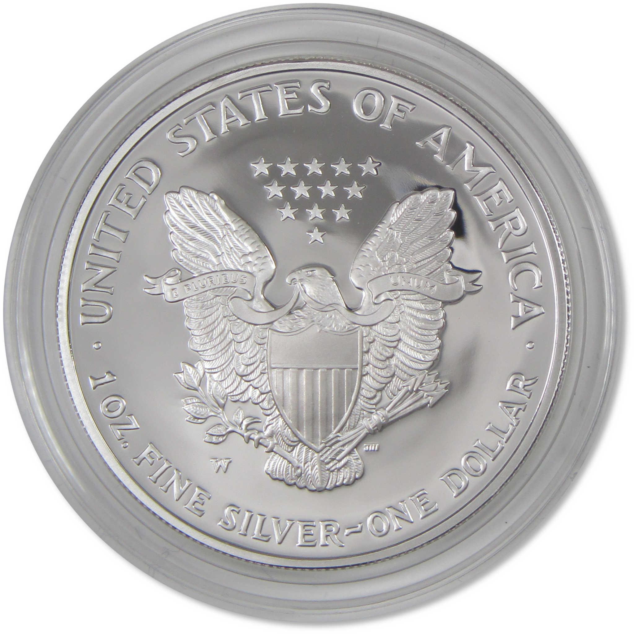 2005 W American Silver Eagle Choice Proof Bullion $1 Coin OGP COA