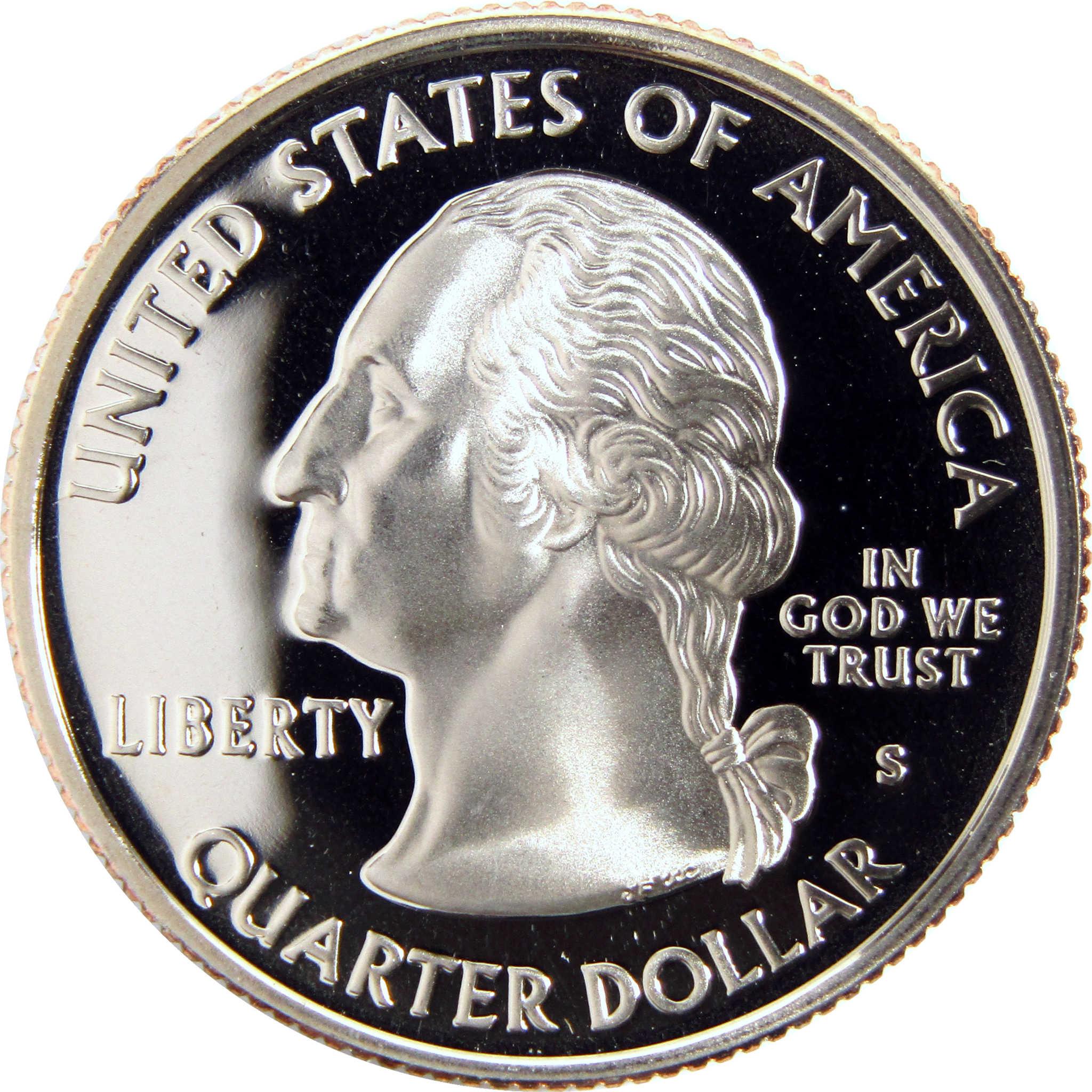 Proof Washington quarter dollar coin with Liberty inscription, collectible currency