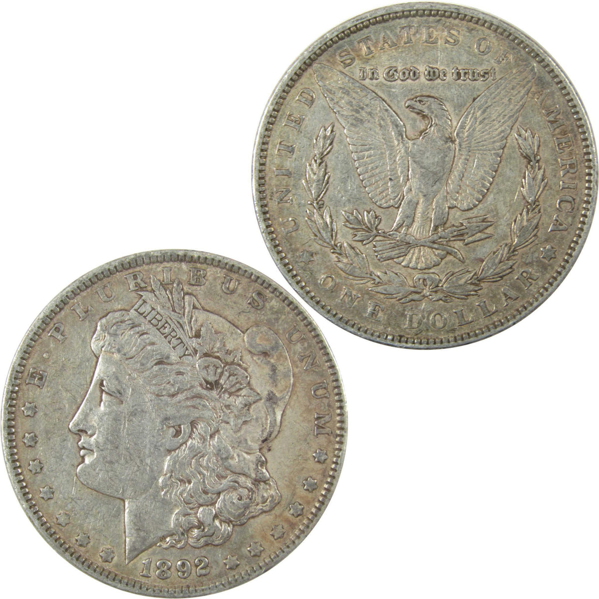 1892 Morgan Silver Dollar XF EF Extremely Fine $1 Coin SKU:I24734 - Morgan coin - Morgan silver dollar - Morgan silver dollar for sale - Profile Coins & Collectibles