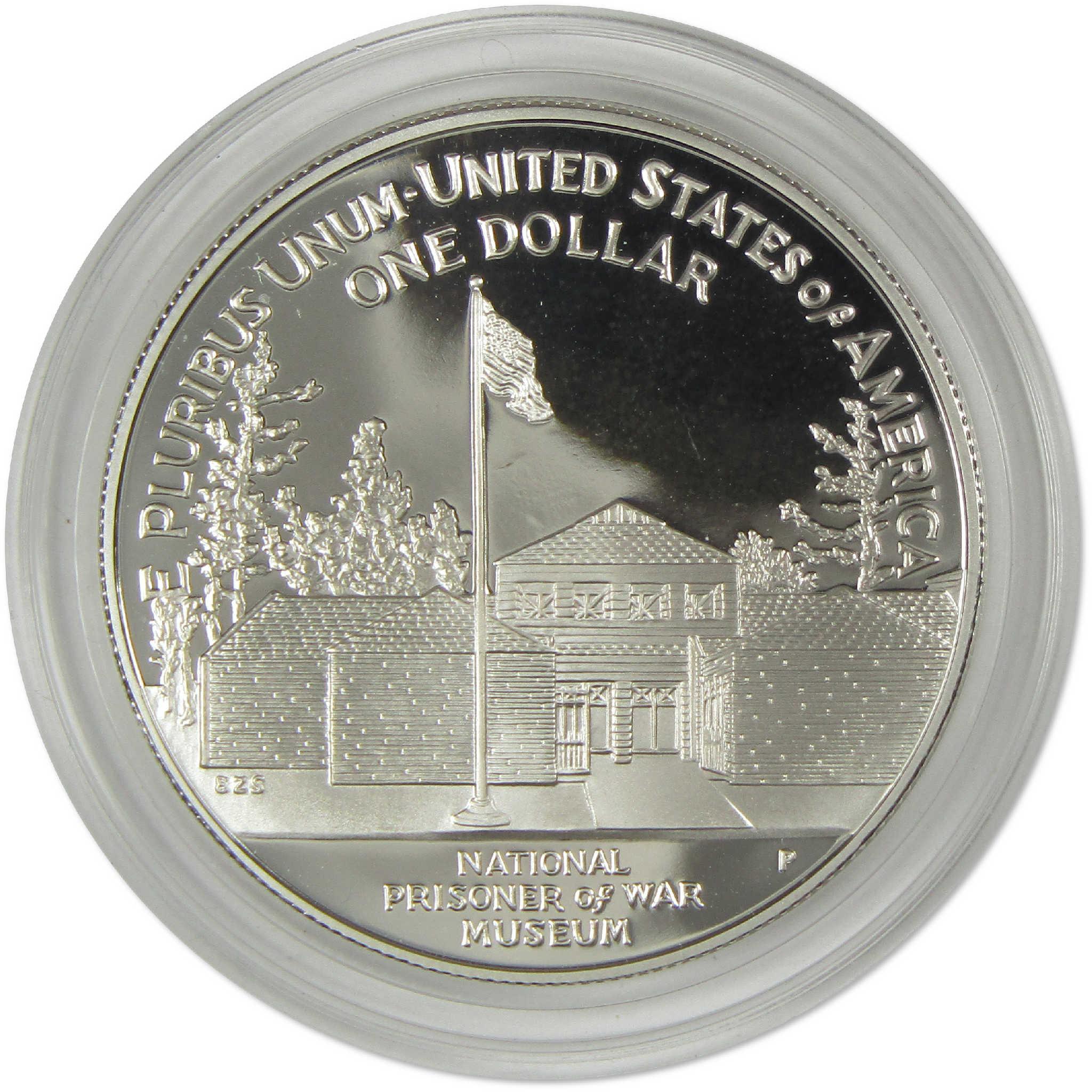 1994 P U.S. Prisoner of War Museum Commemorative Silver Dollar Proof
