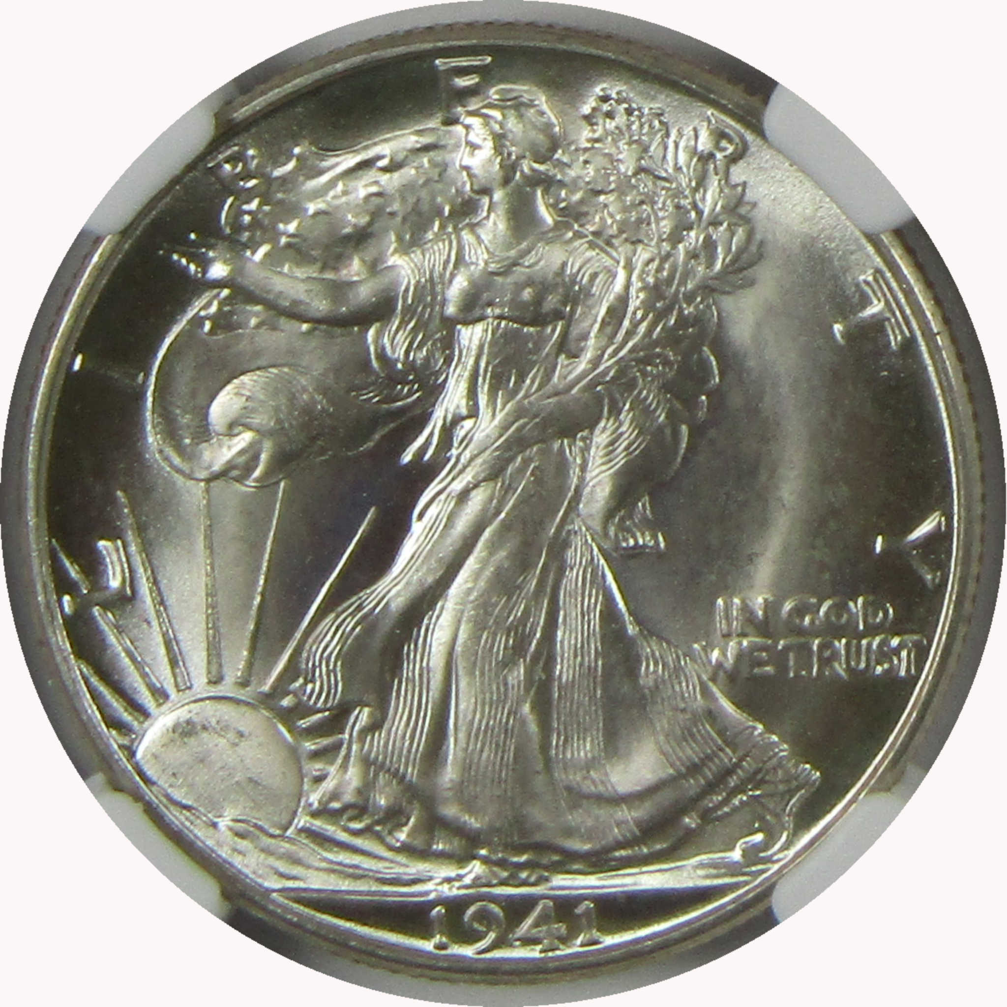 1941 D Liberty Walking Silver Half Dollar MS 66 NGC Uncirculated