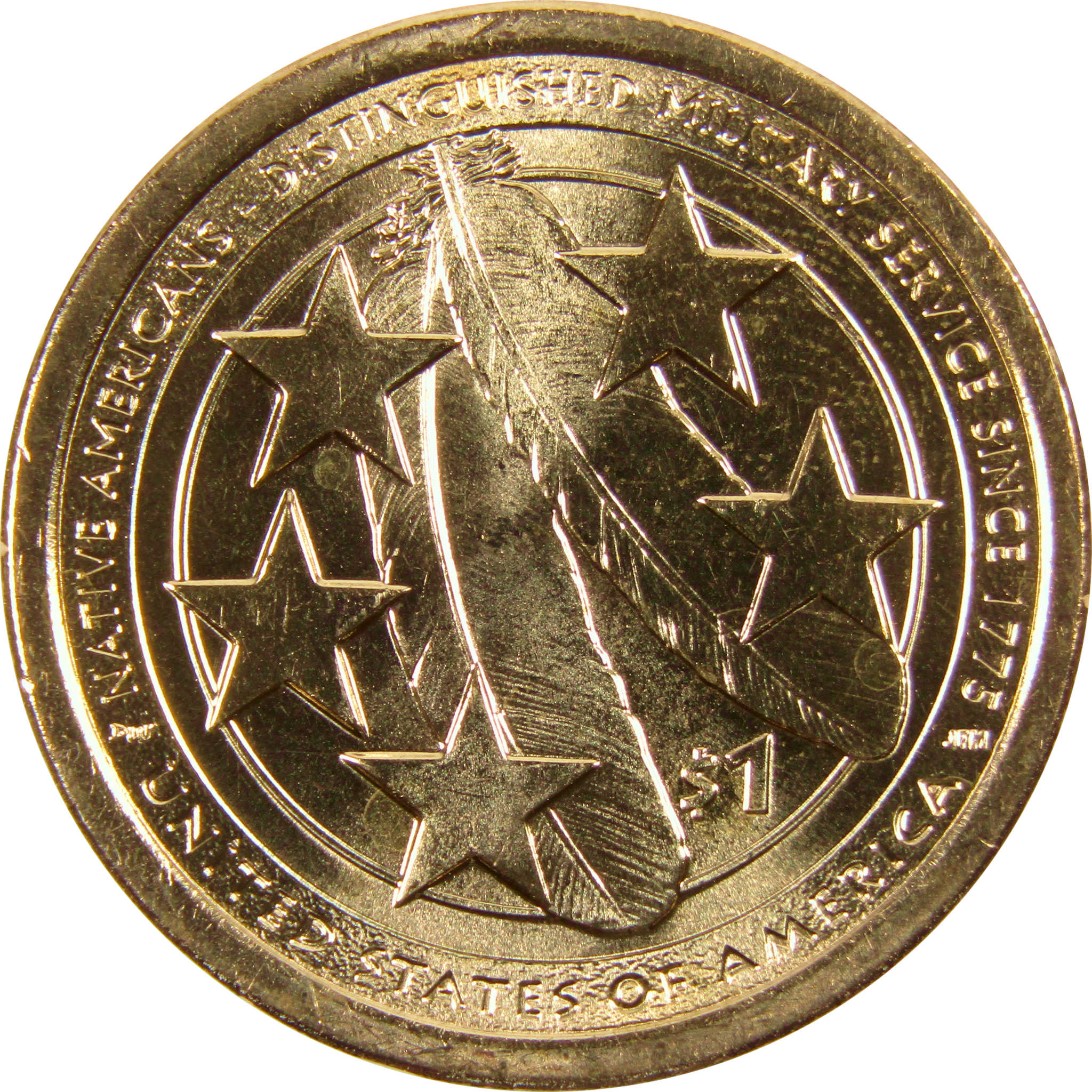 2021 D American Indians U.S Military Native American Uncirculated $1