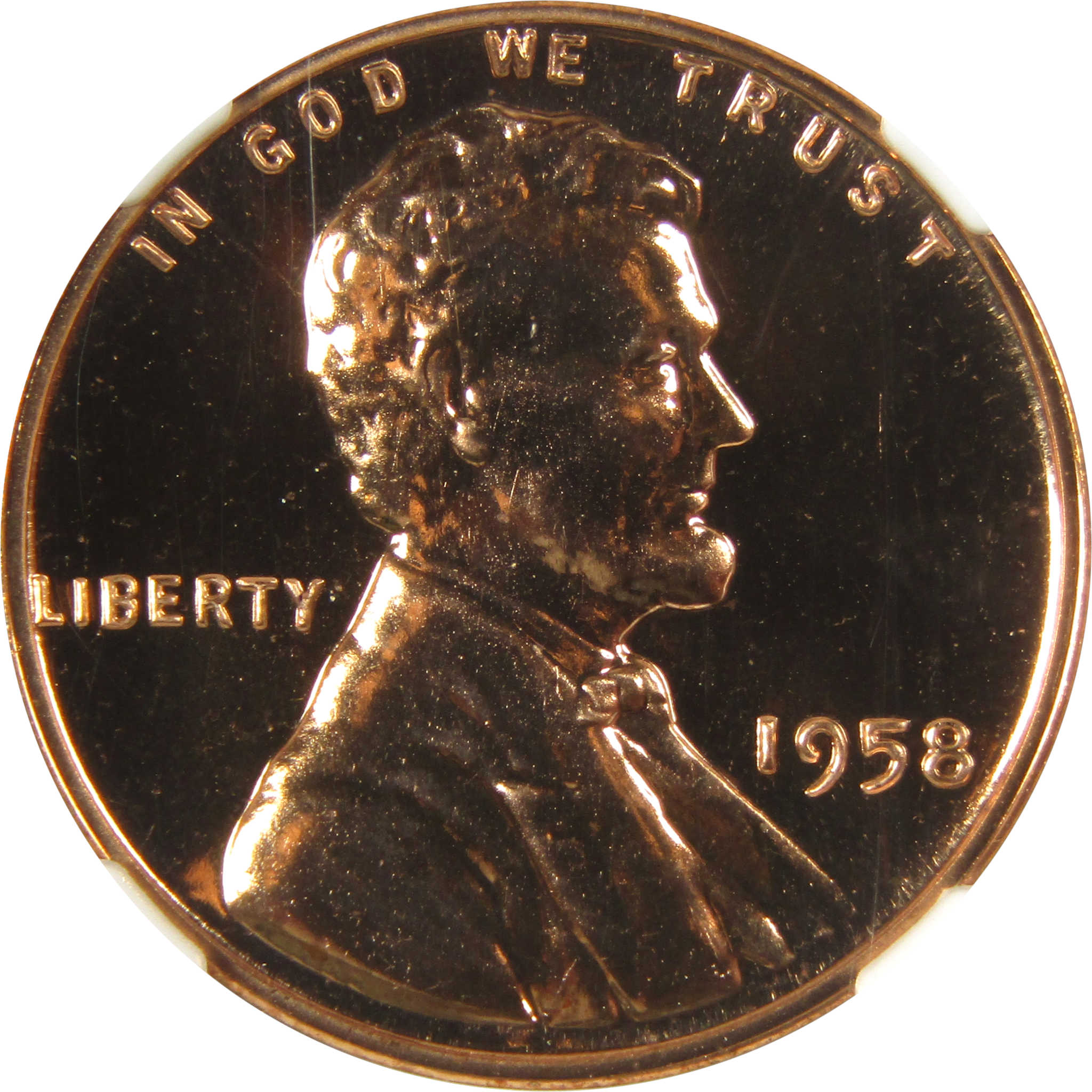 1958 Lincoln Wheat Cent PF 68 RD NGC Penny Proof 1c Coin SKU:I27102