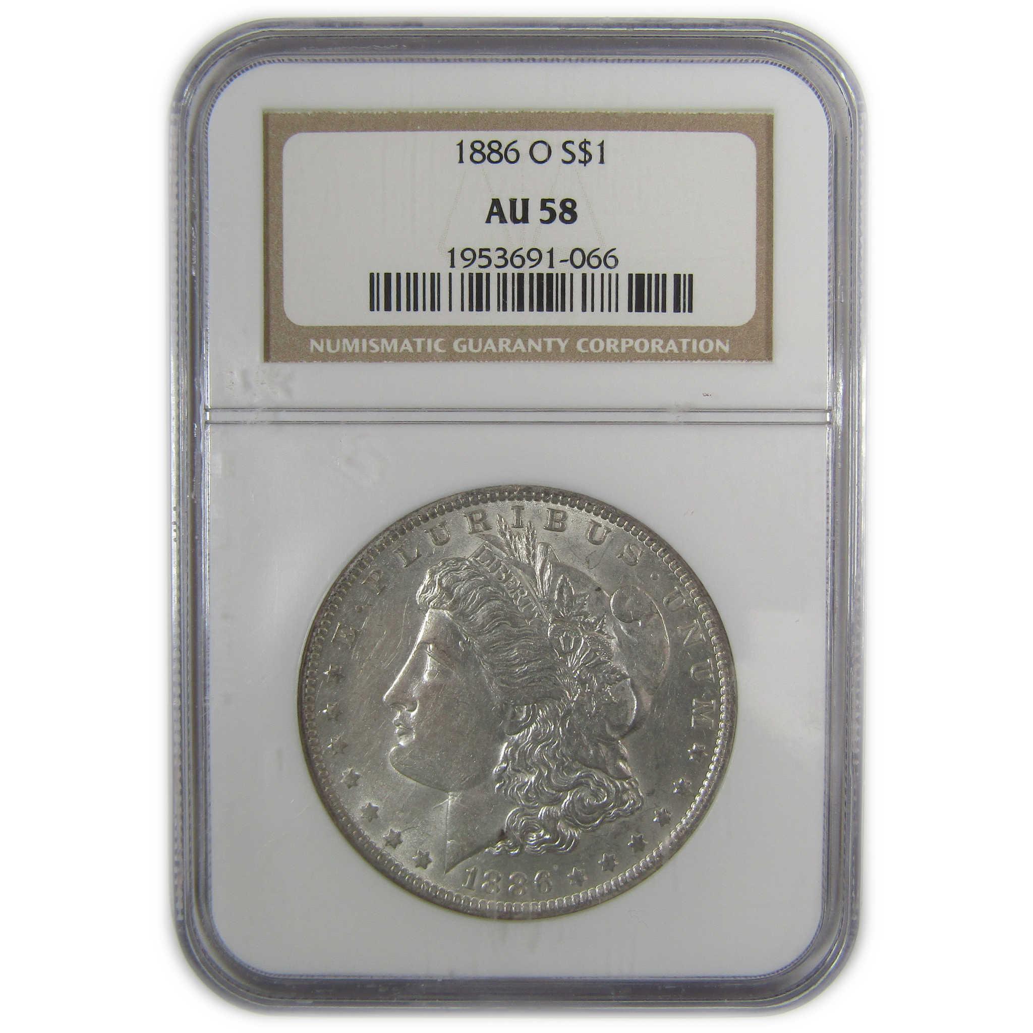 1886 O Morgan Dollar AU 58 NGC Silver $1 Coin SKU:I22556 - Morgan coin - Morgan silver dollar - Morgan silver dollar for sale - Profile Coins & Collectibles