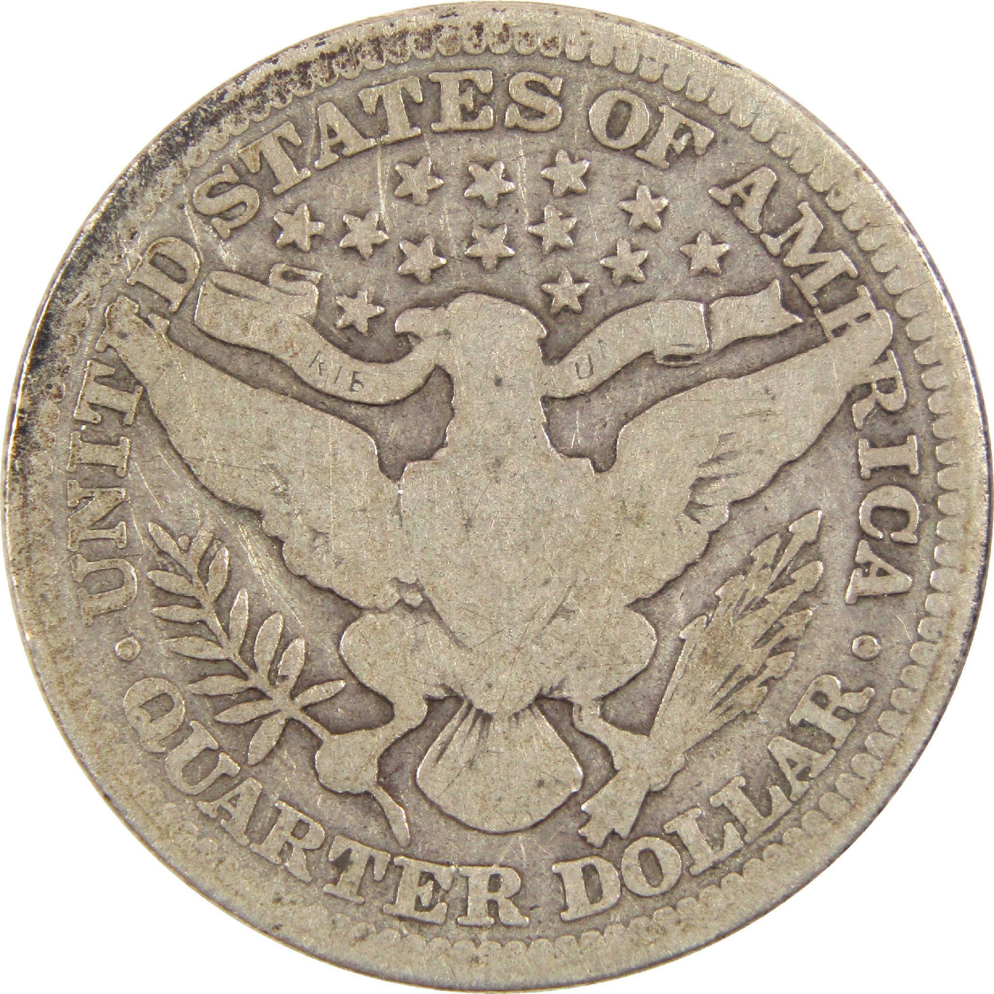 Vintage US quarter dollar coin with eagle, shield, stars, and detailed engraving