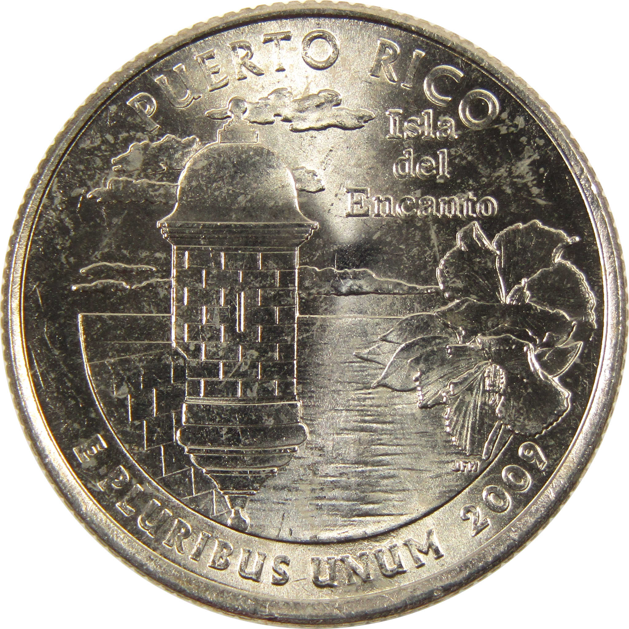 2009 P Puerto Rico Territories Quarter BU Uncirculated Clad 25c Coin