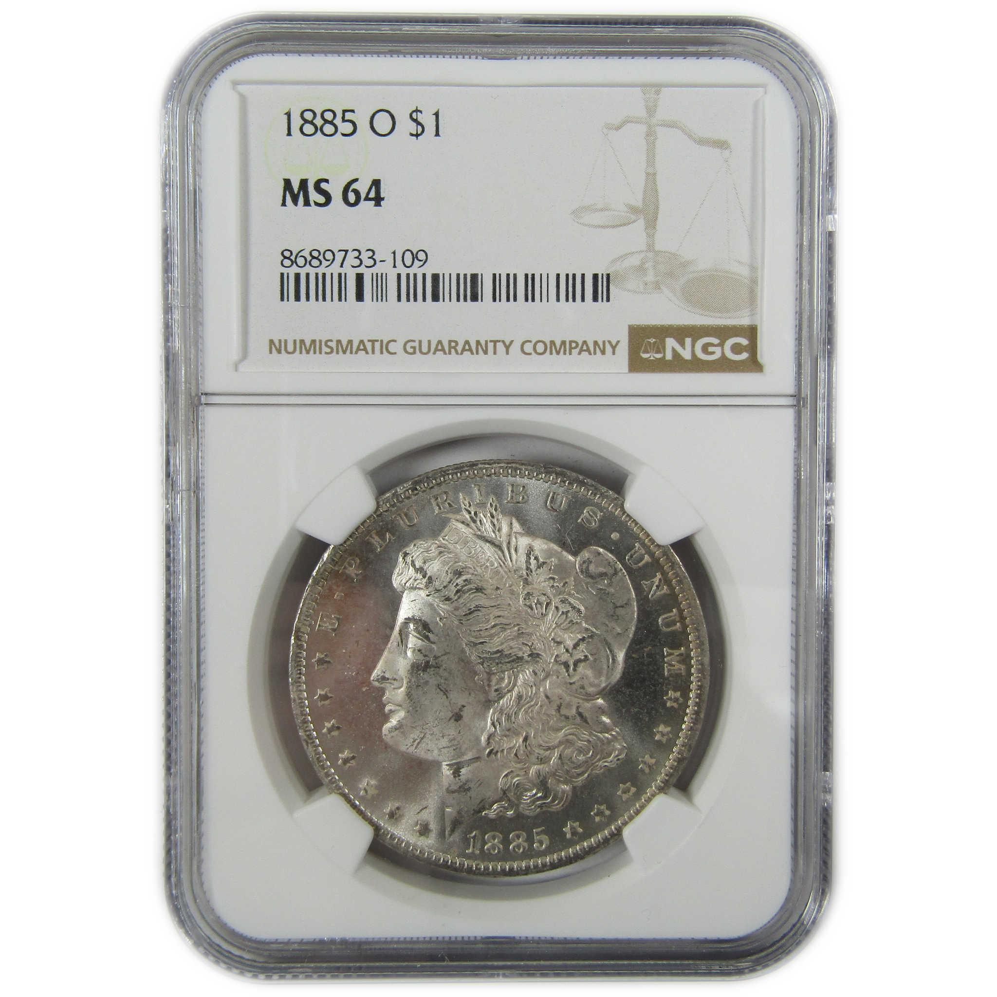 1885 O Morgan Silver Dollar MS 64 NGC Uncirculated $1 Coin SKU:CP469 - Morgan coin - Morgan silver dollar - Morgan silver dollar for sale - Profile Coins & Collectibles