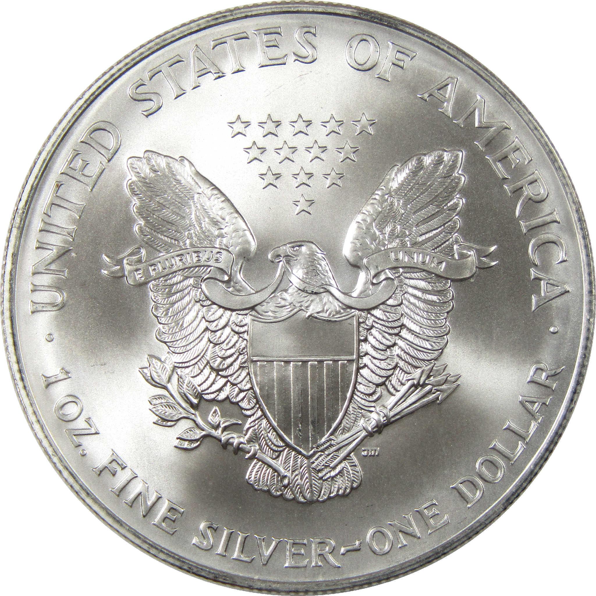 1999 American Silver Eagle Uncirculated Bullion $1 Coin