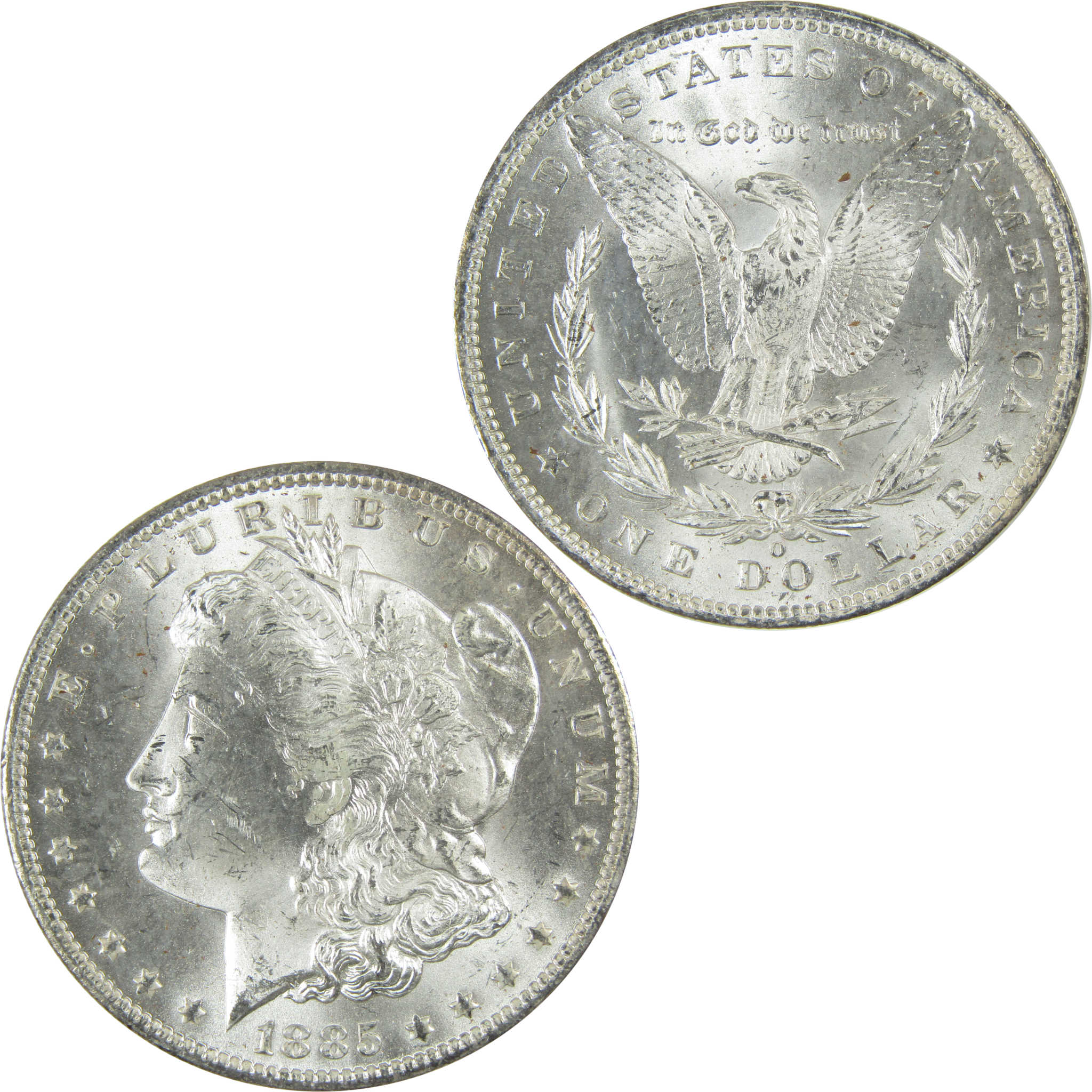 1885 O Morgan Silver Dollar Uncirculated Mint State $1 Coin SKU:I27478