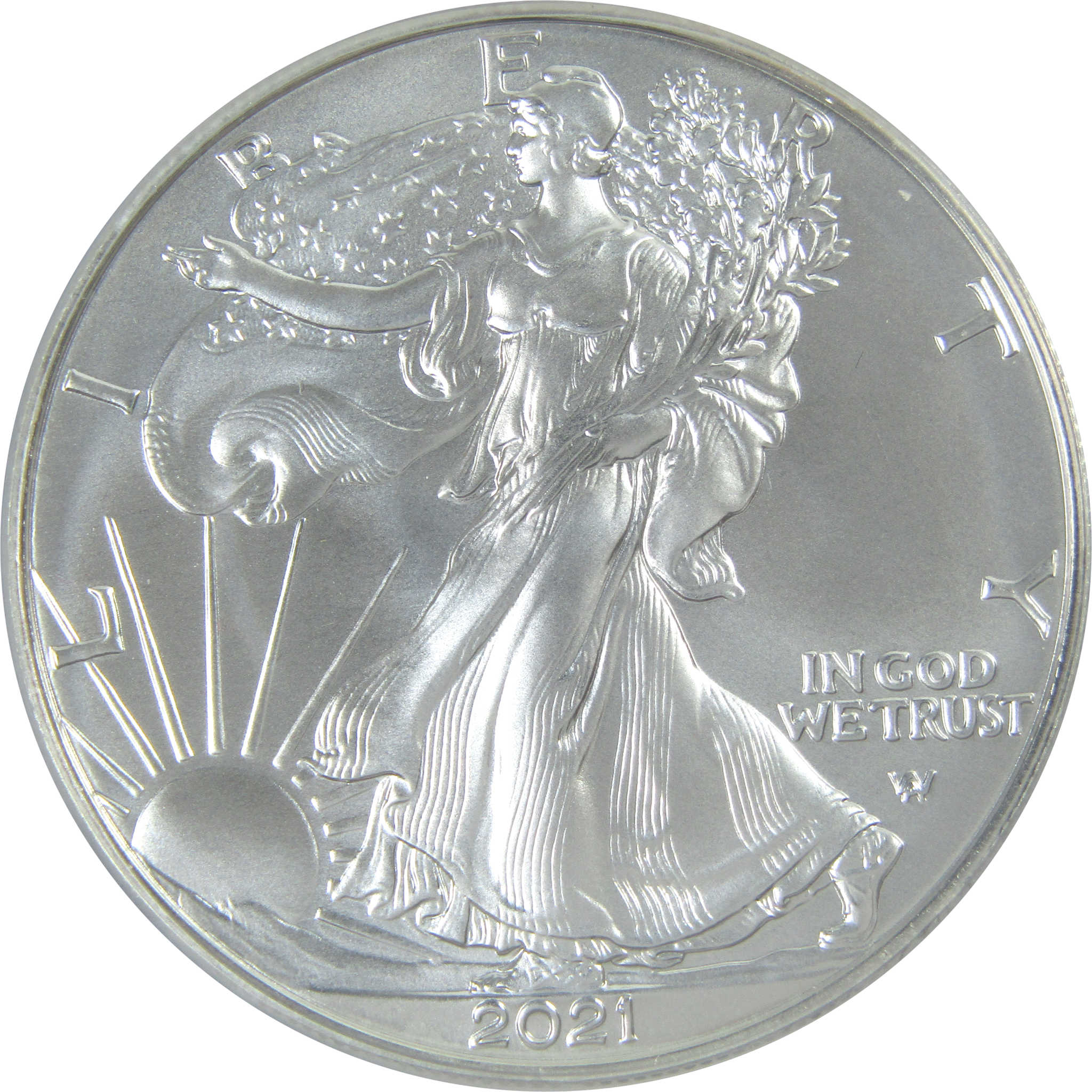 2021 (S) Type 2 American Silver Eagle MS 69 PCGS First Strike