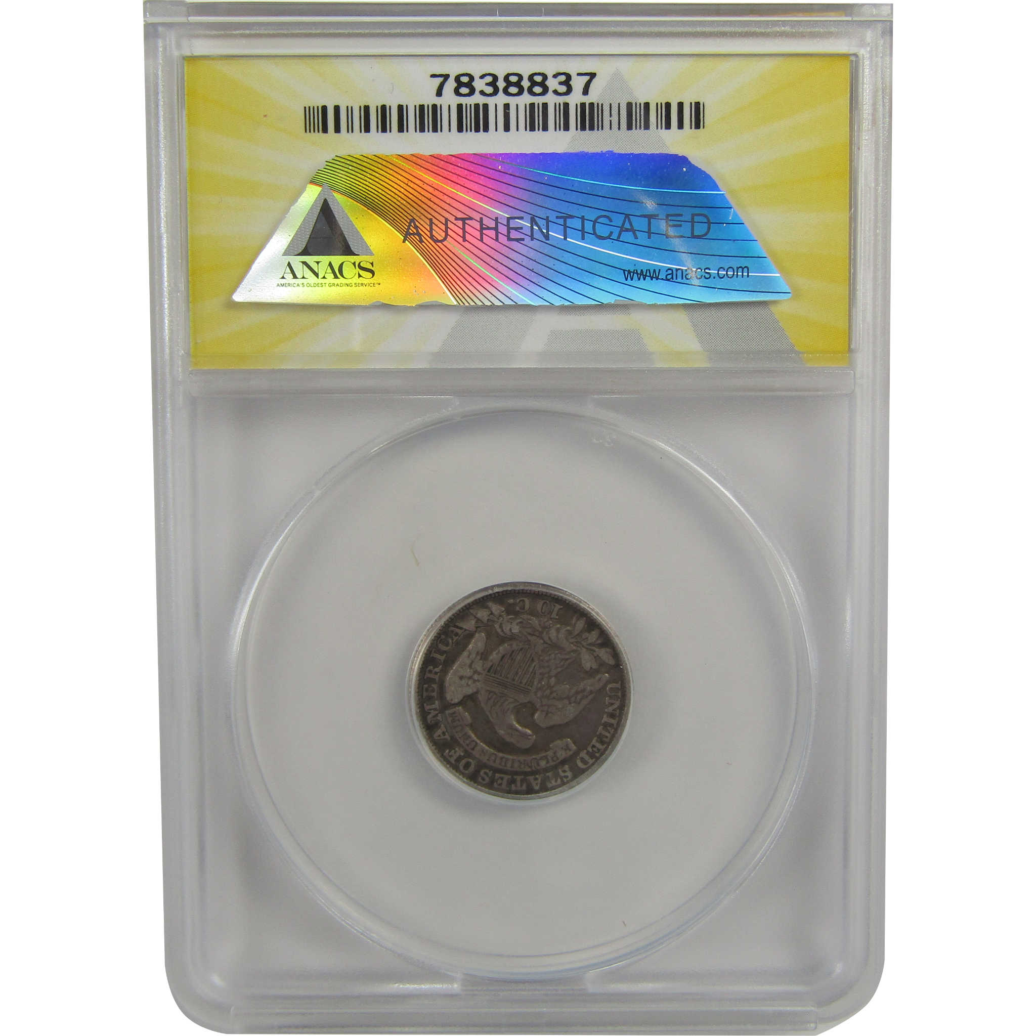 1834 Capped Bust Dime VF 20 Details ANACS Silver 10c Coin SKU:I22322