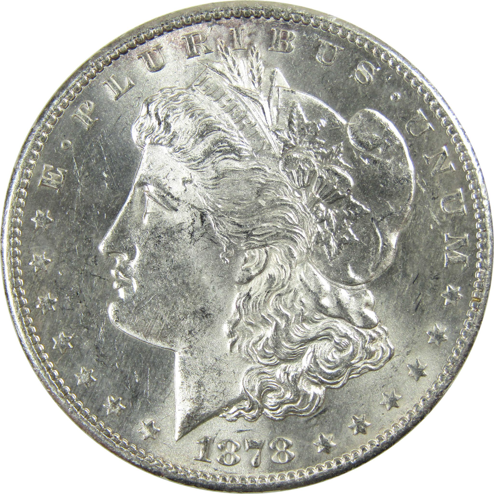 1878 S Morgan Silver Dollar Uncirculated Mint State $1 Coin SKU:I25984 - Morgan coin - Morgan silver dollar - Morgan silver dollar for sale - Profile Coins & Collectibles
