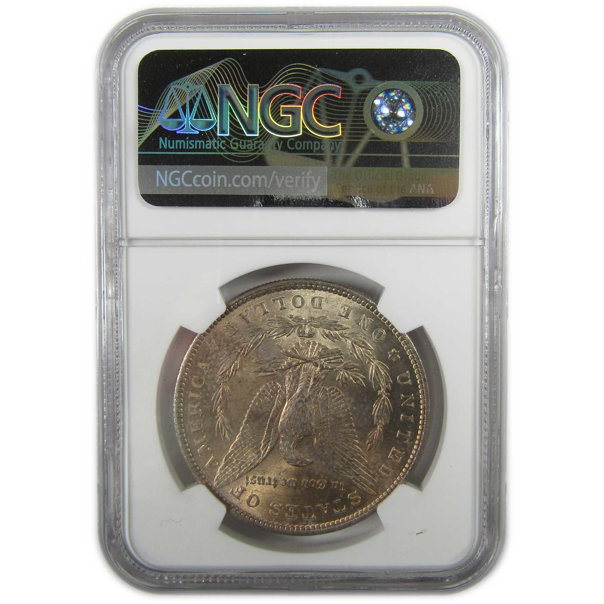 1887 Morgan Silver Dollar MS 64 NGC Toned Reverse SKU:I27541