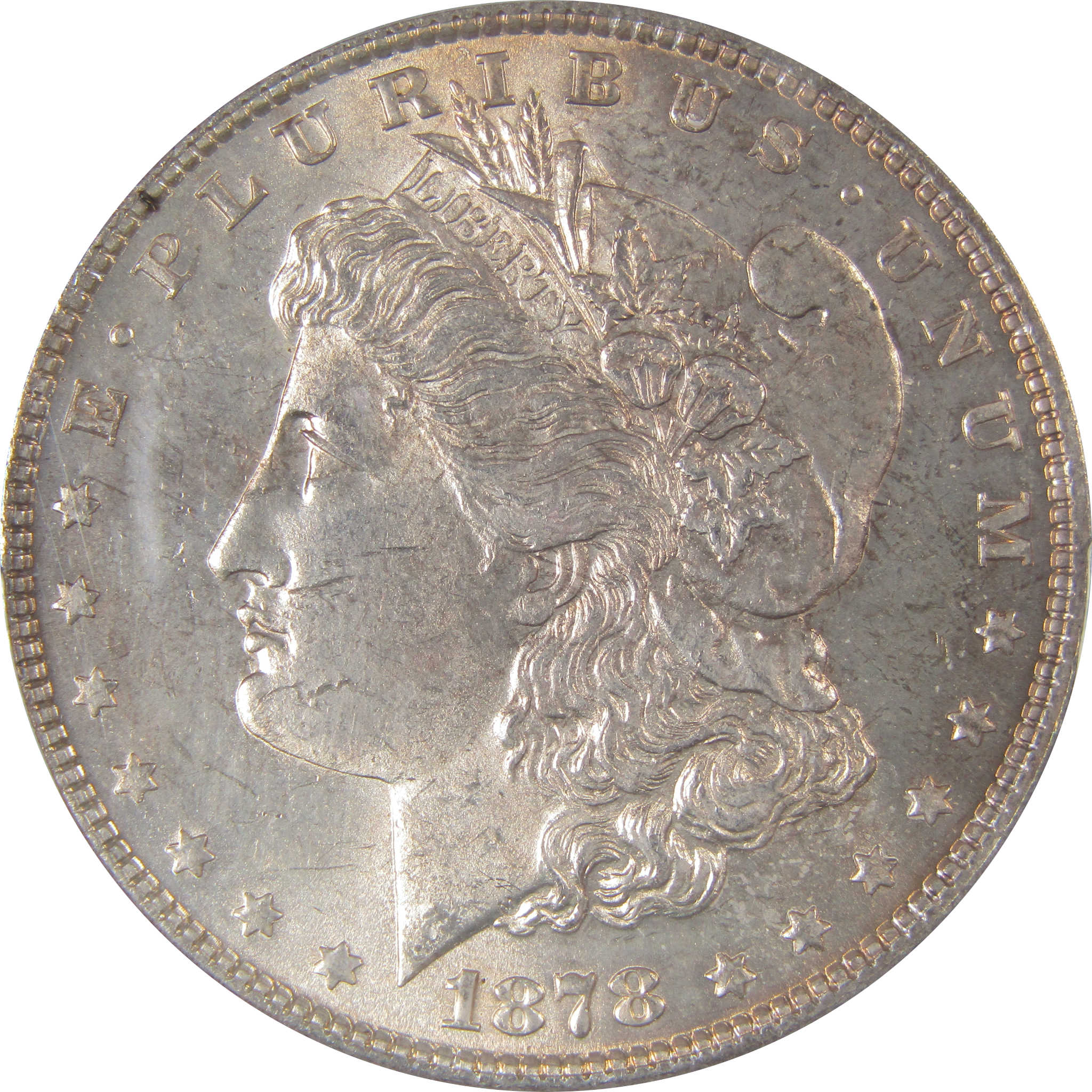 1878 7/8TF Weak Morgan Dollar MS 61 PCGS Silver Uncirculated SKU:CP50