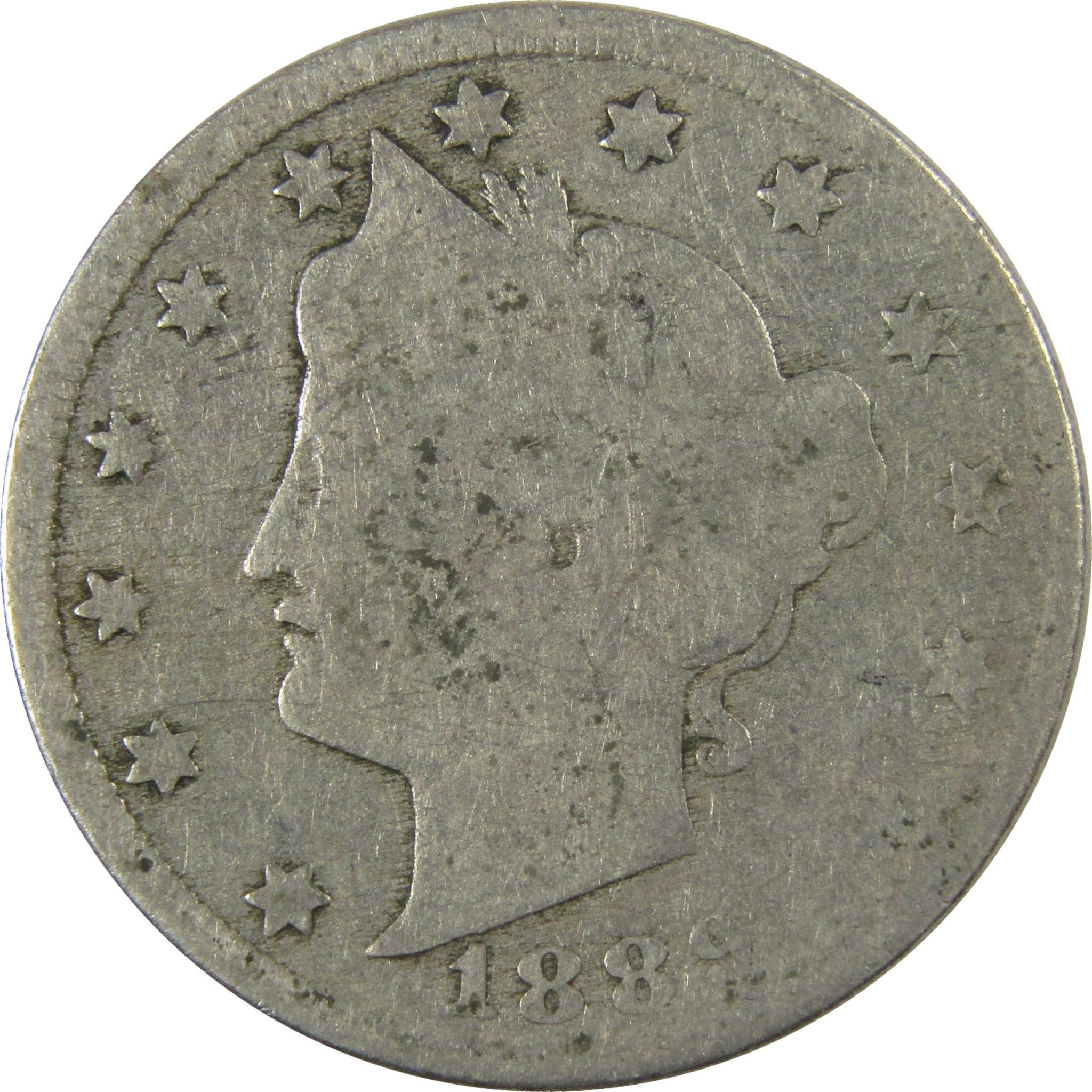 1889 Liberty Head V Nickel AG About Good 5c Coin SKU:I27224